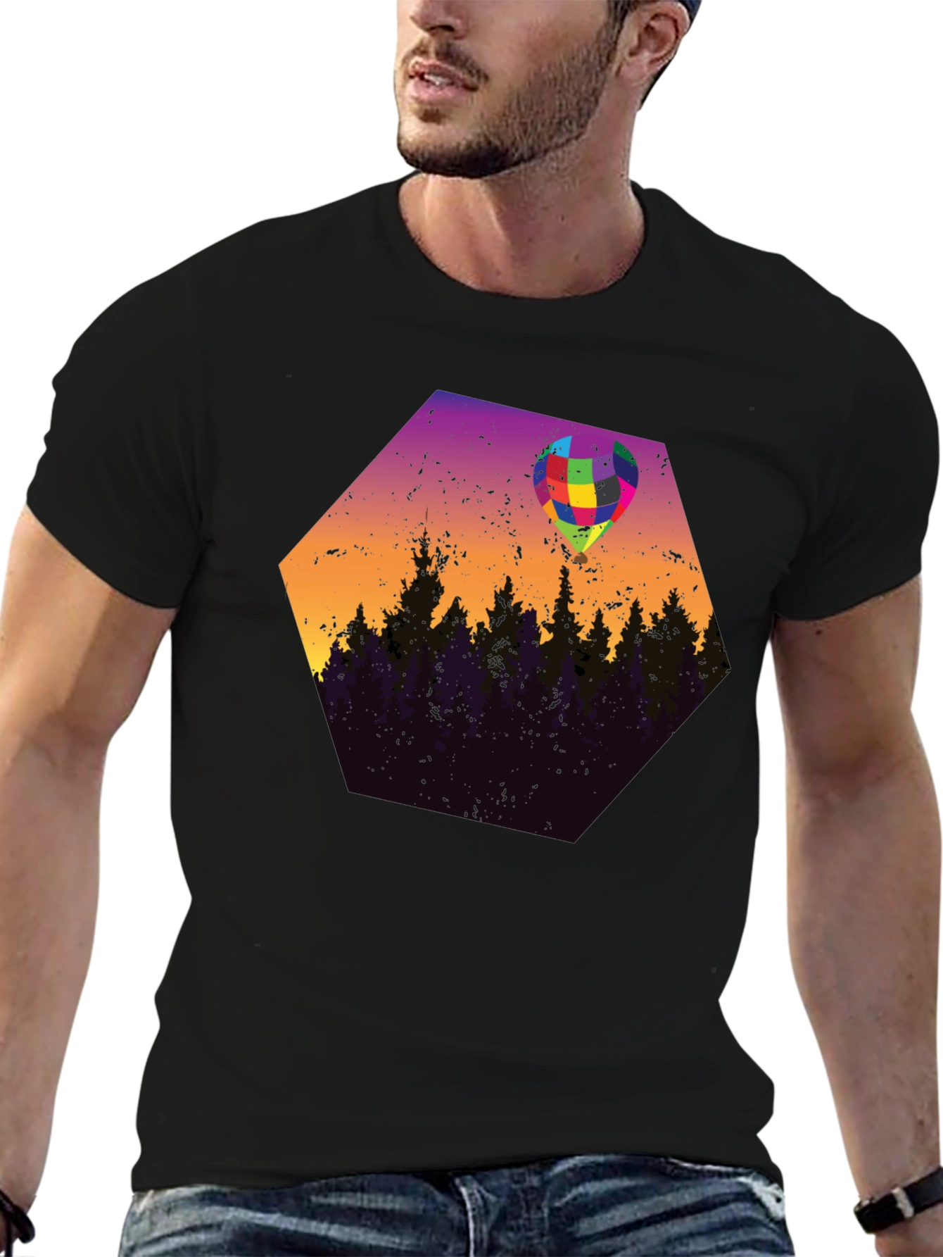 Abstract Balloon Forest Graphic Tee