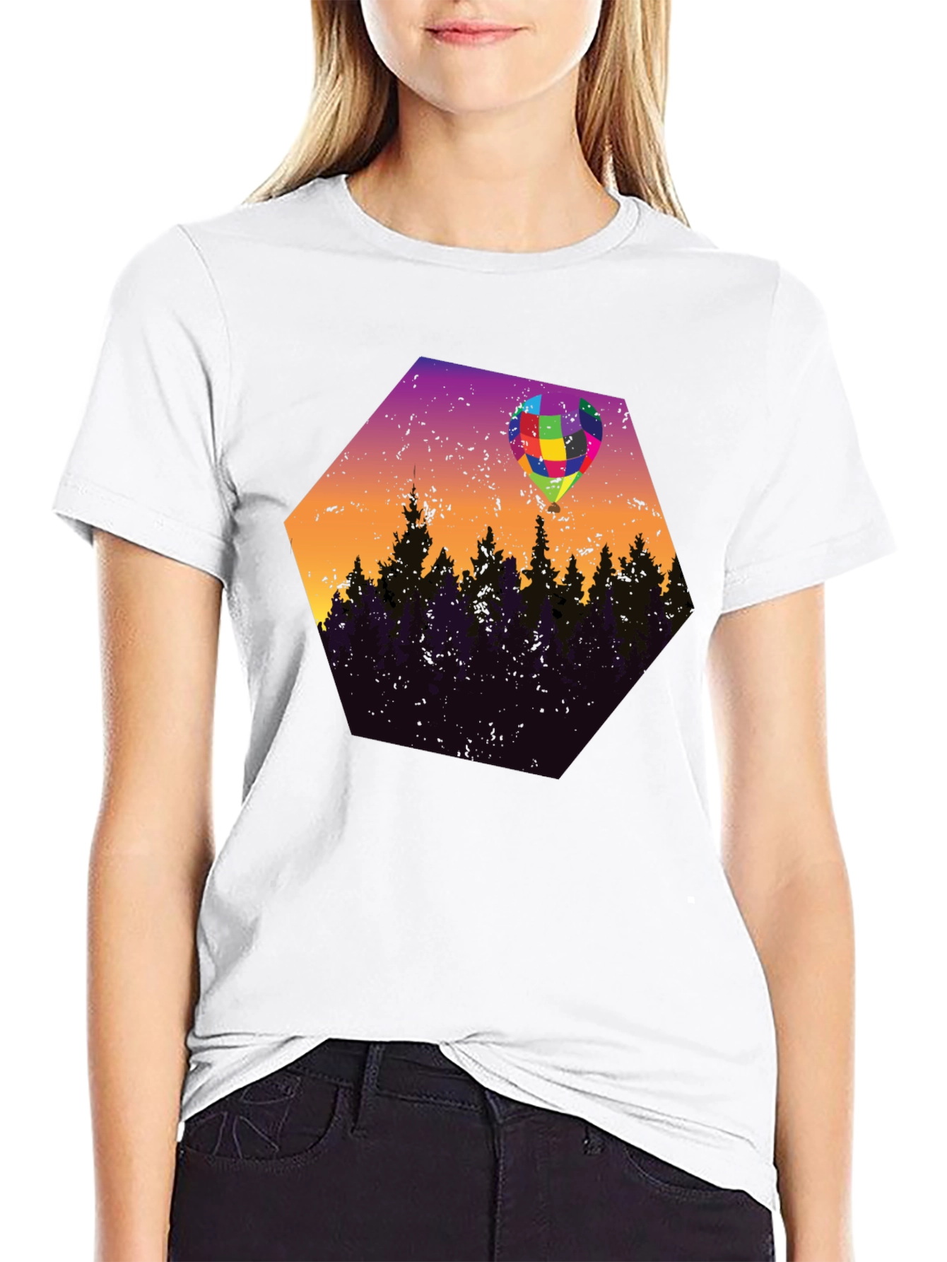 Abstract Balloon Forest Graphic Tee
