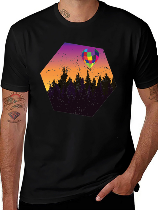 Abstract Balloon Forest Graphic Tee