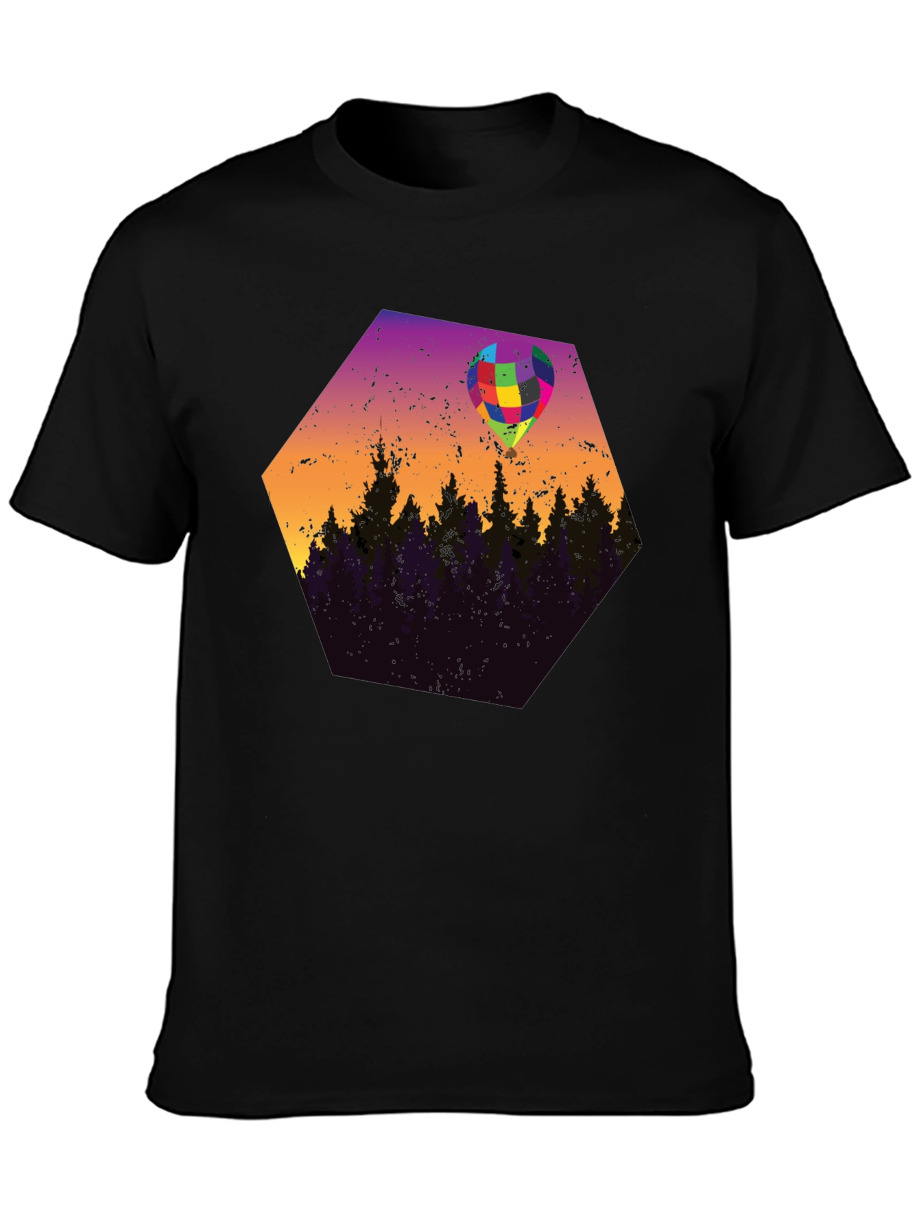 Abstract Balloon Forest Graphic Tee