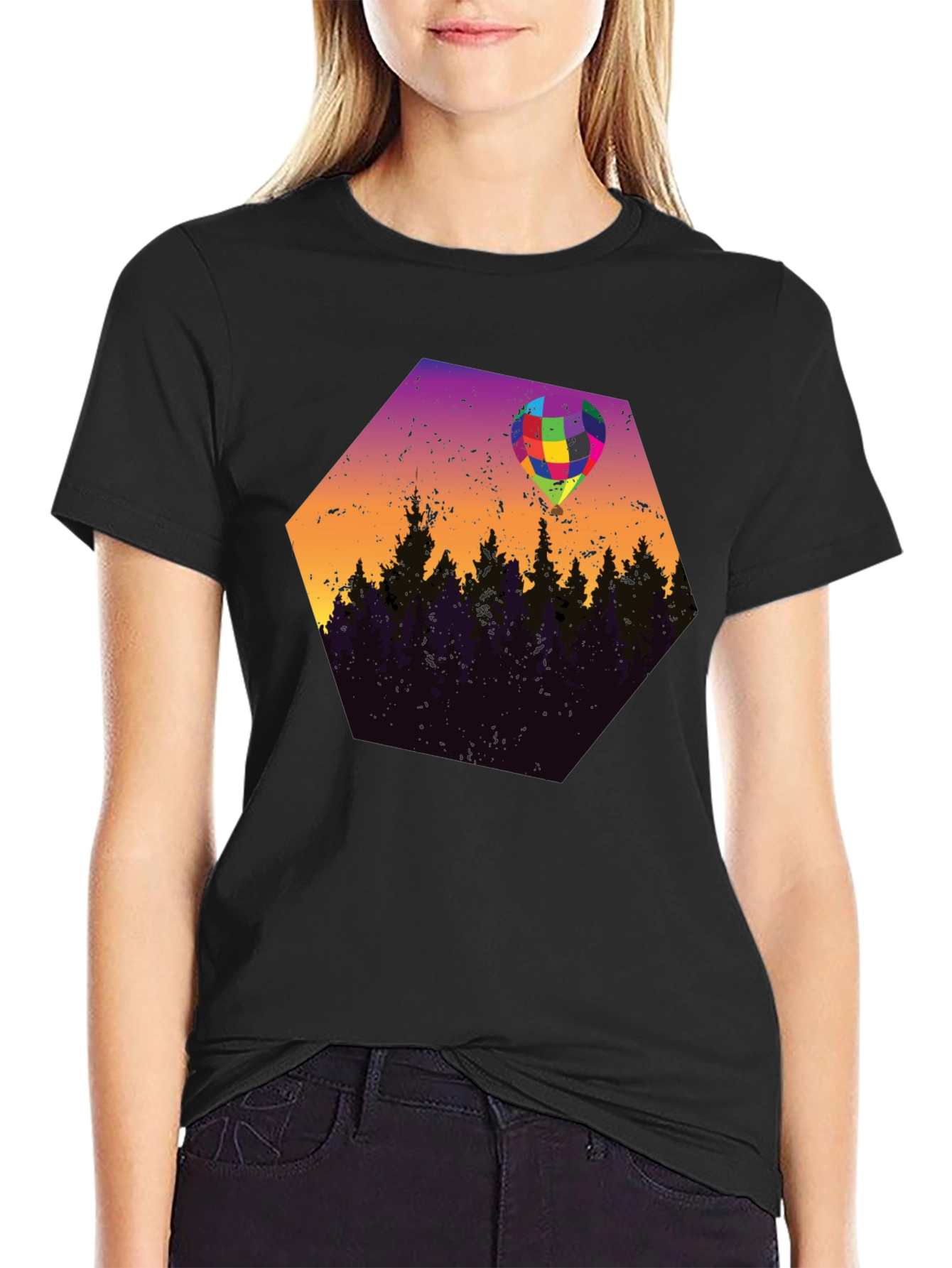 Abstract Balloon Forest Graphic Tee