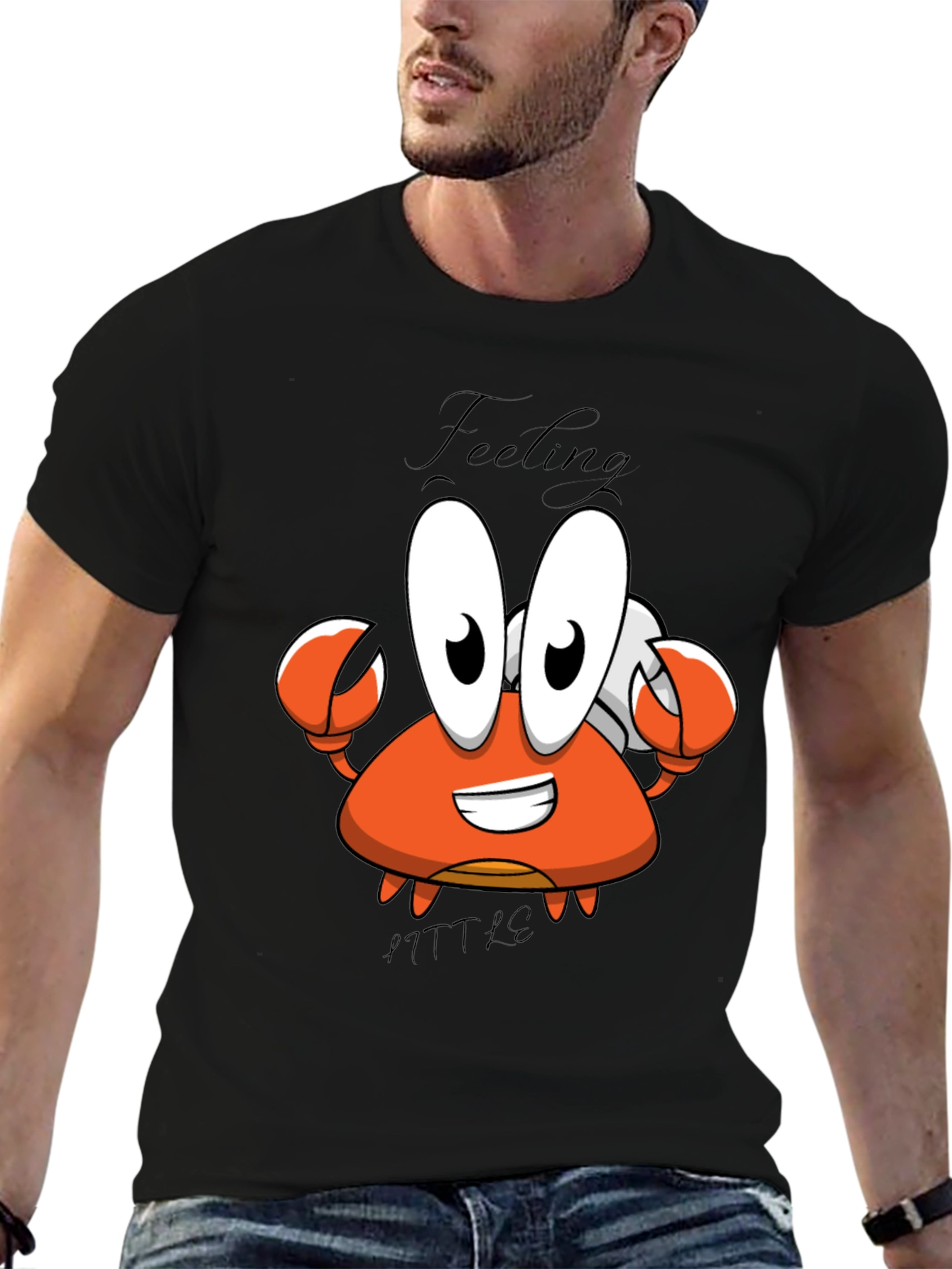Feeling A Little Crabby T-Shirt - Cartoon Crab Tee