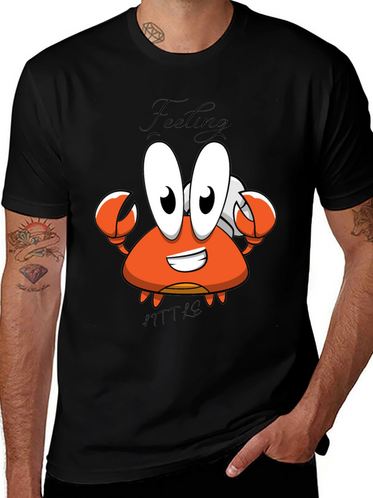 Feeling A Little Crabby T-Shirt - Cartoon Crab Tee