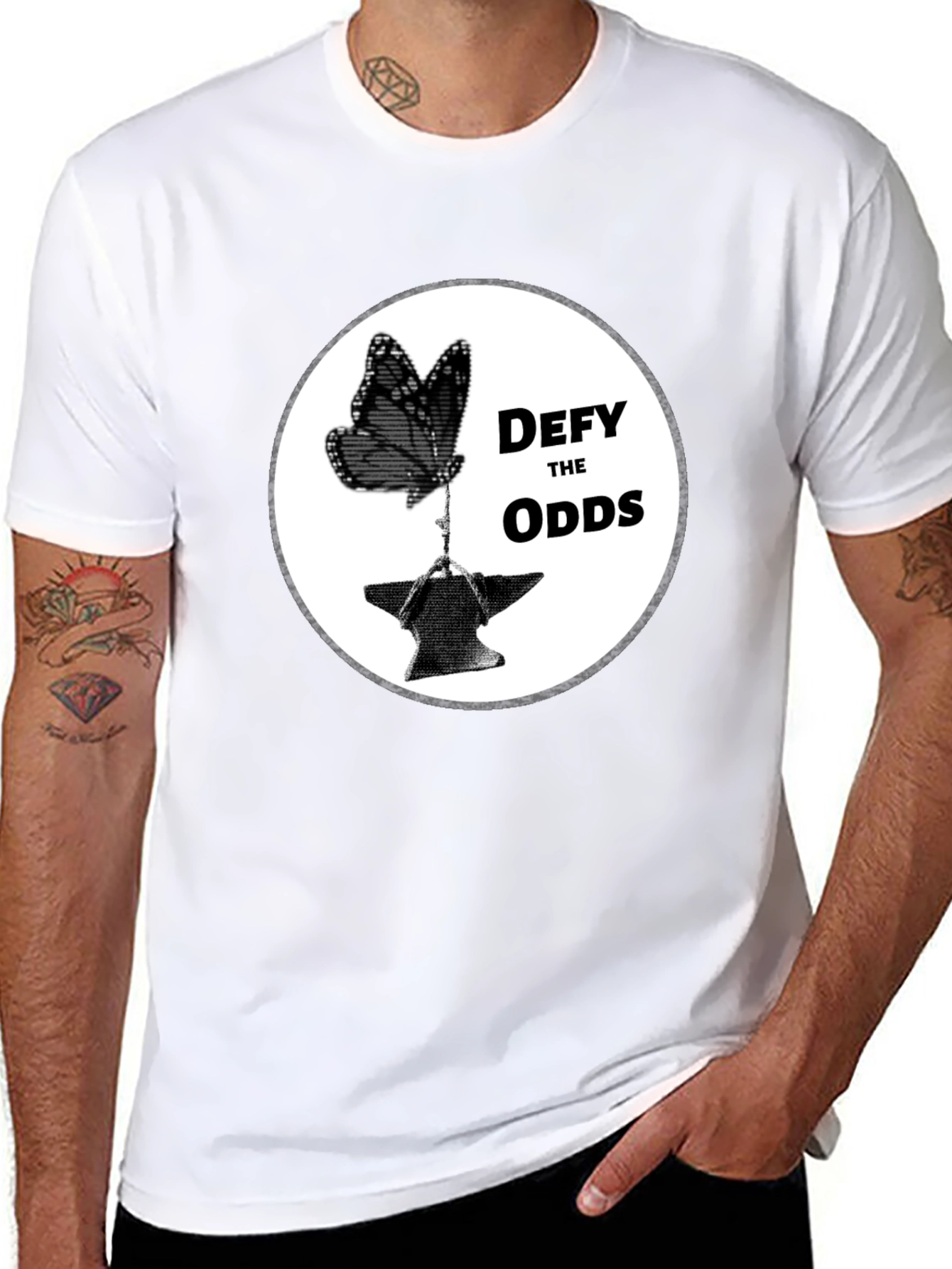 Defy the Odds Butterfly Anvil T-Shirt