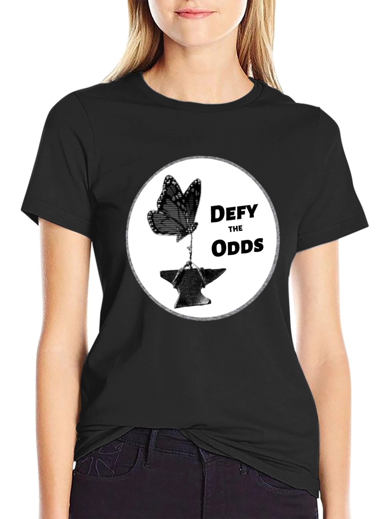 Defy the Odds Butterfly Anvil T-Shirt