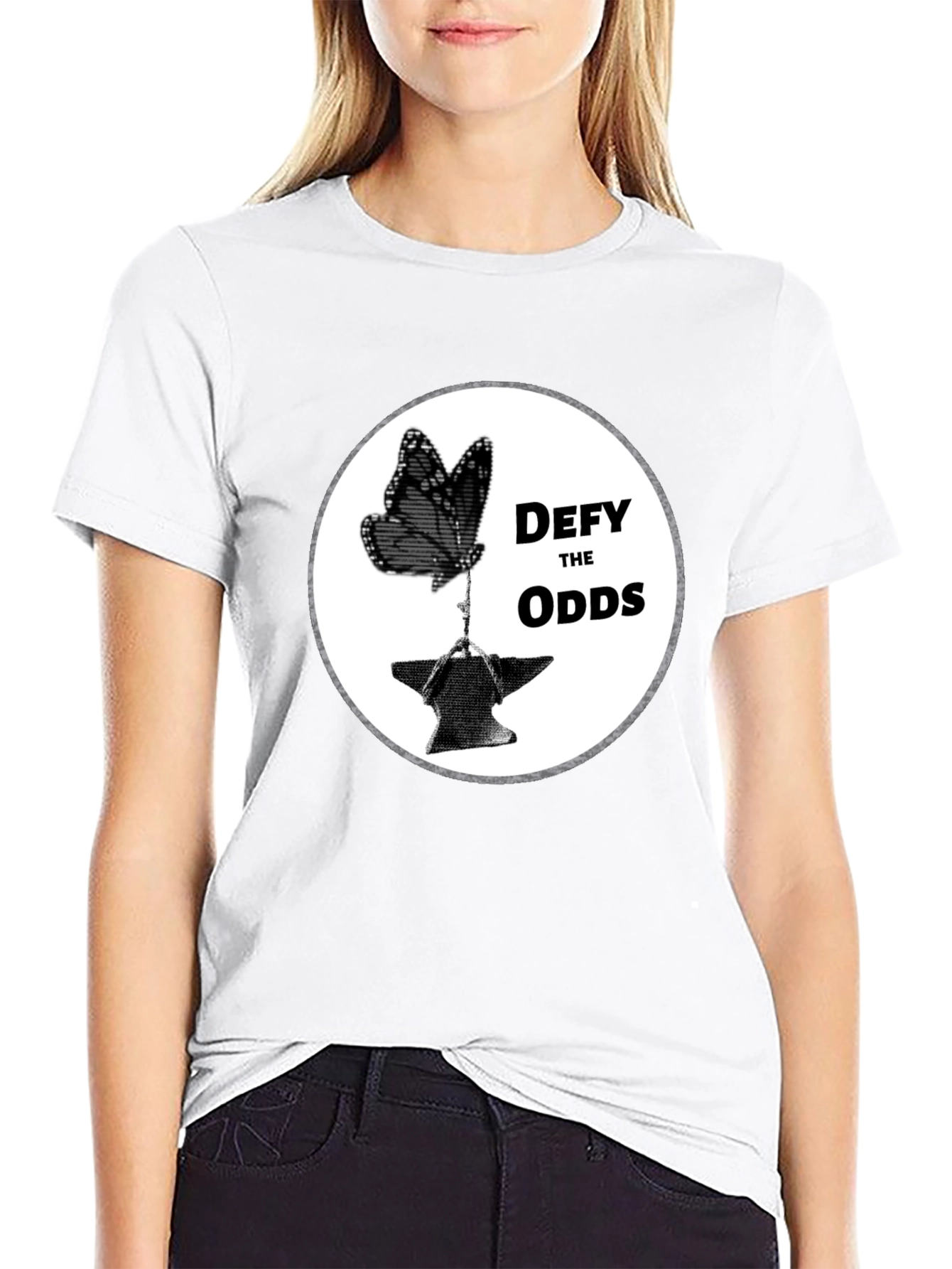 Defy the Odds Butterfly Anvil T-Shirt