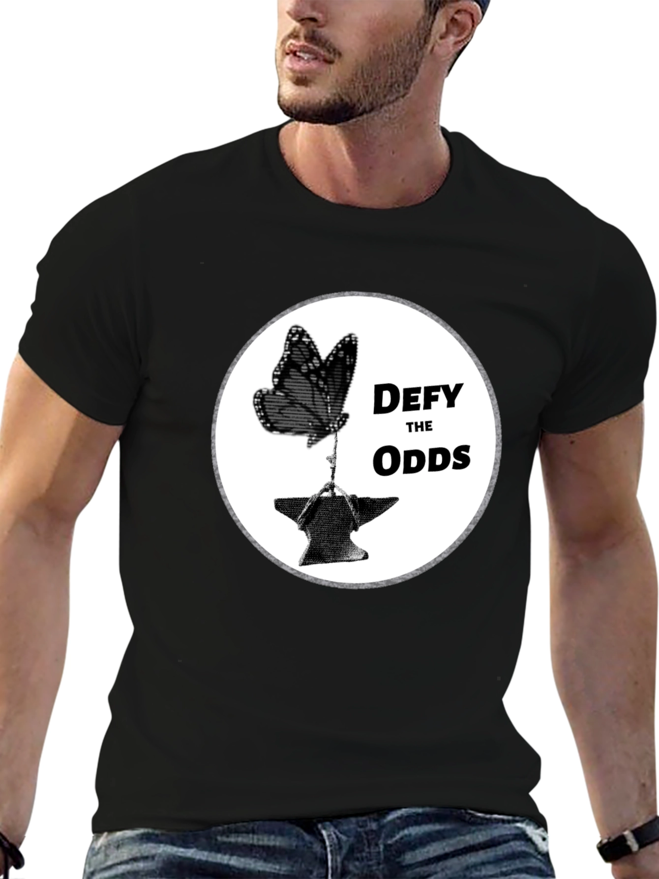 Defy the Odds Butterfly Anvil T-Shirt