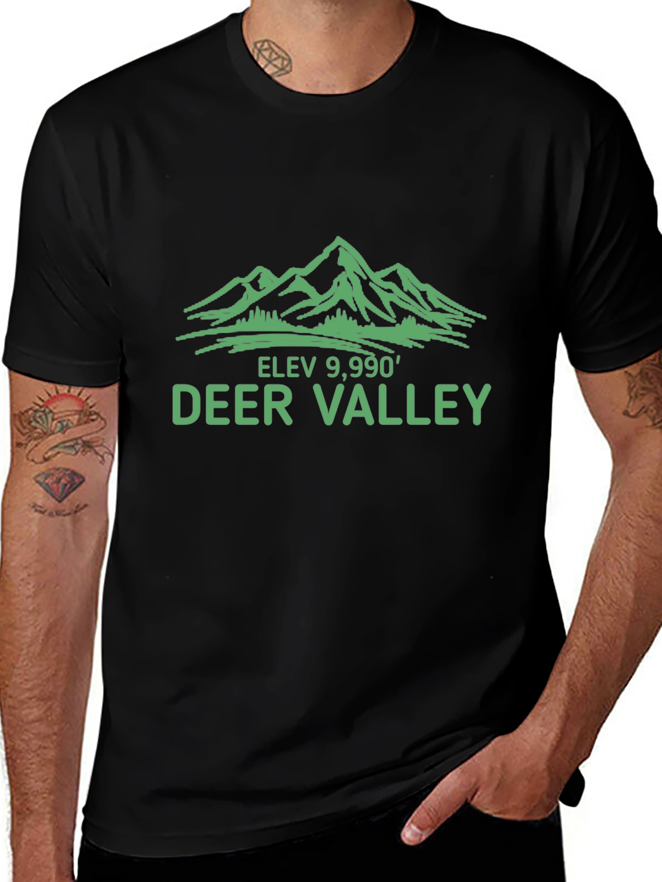 Deer Valley Elevation T-Shirt - Mountain Graphic Tee
