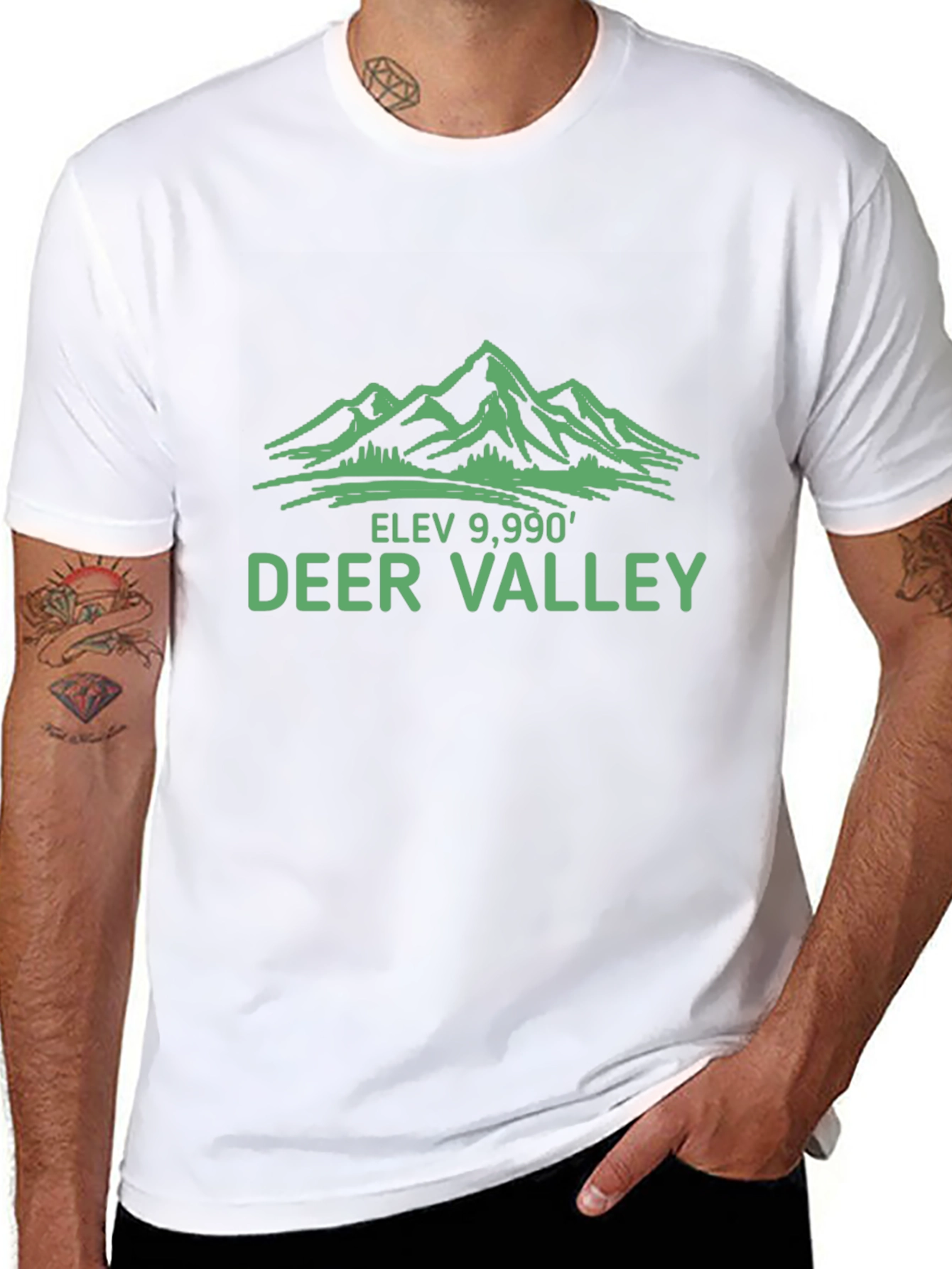 Deer Valley Elevation T-Shirt - Mountain Graphic Tee