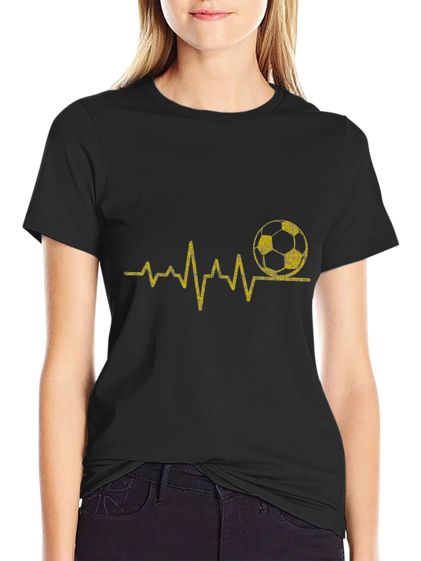 Soccer Heartbeat T-Shirt - Passion for Football!