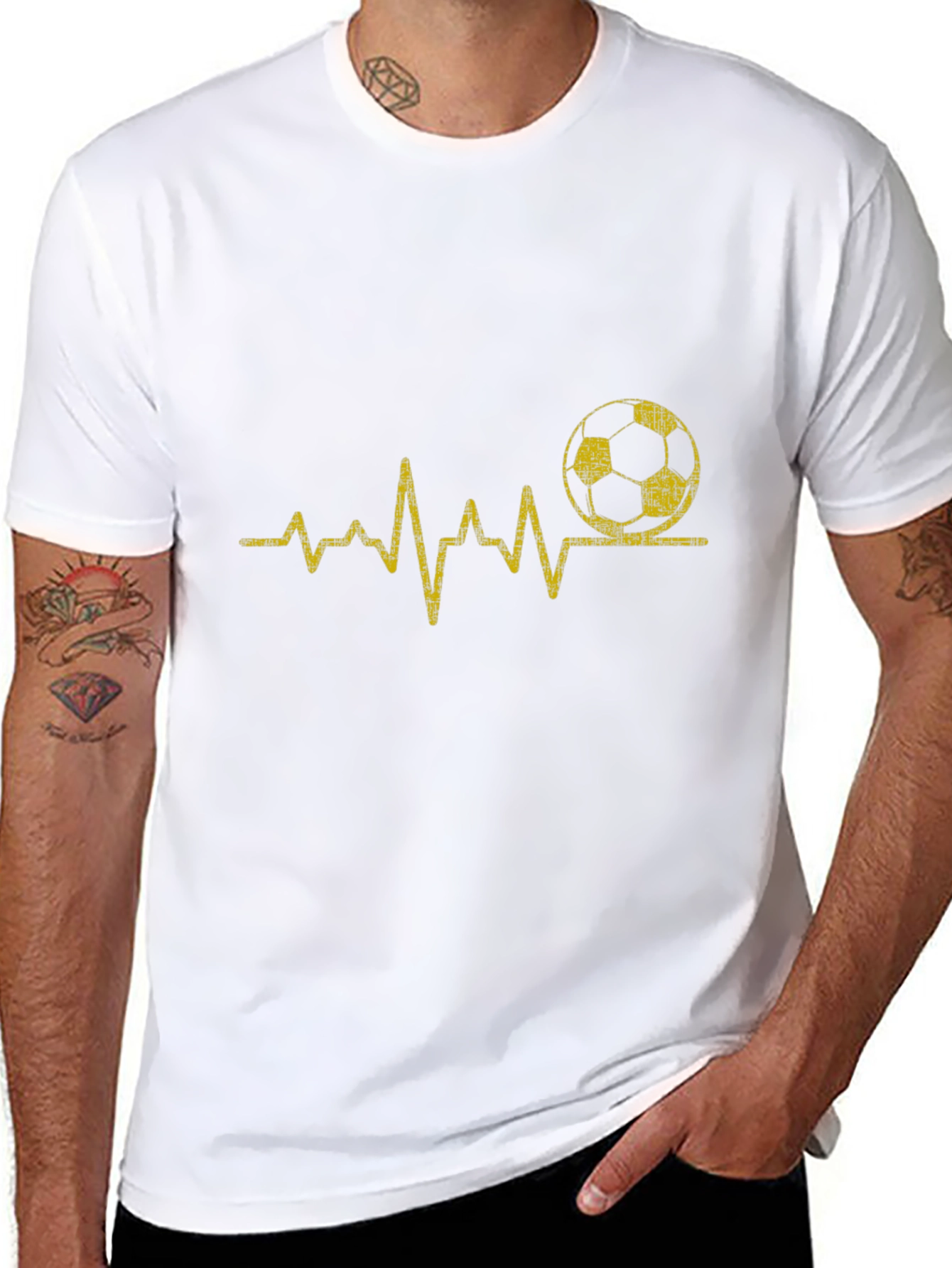 Soccer Heartbeat T-Shirt - Passion for Football!