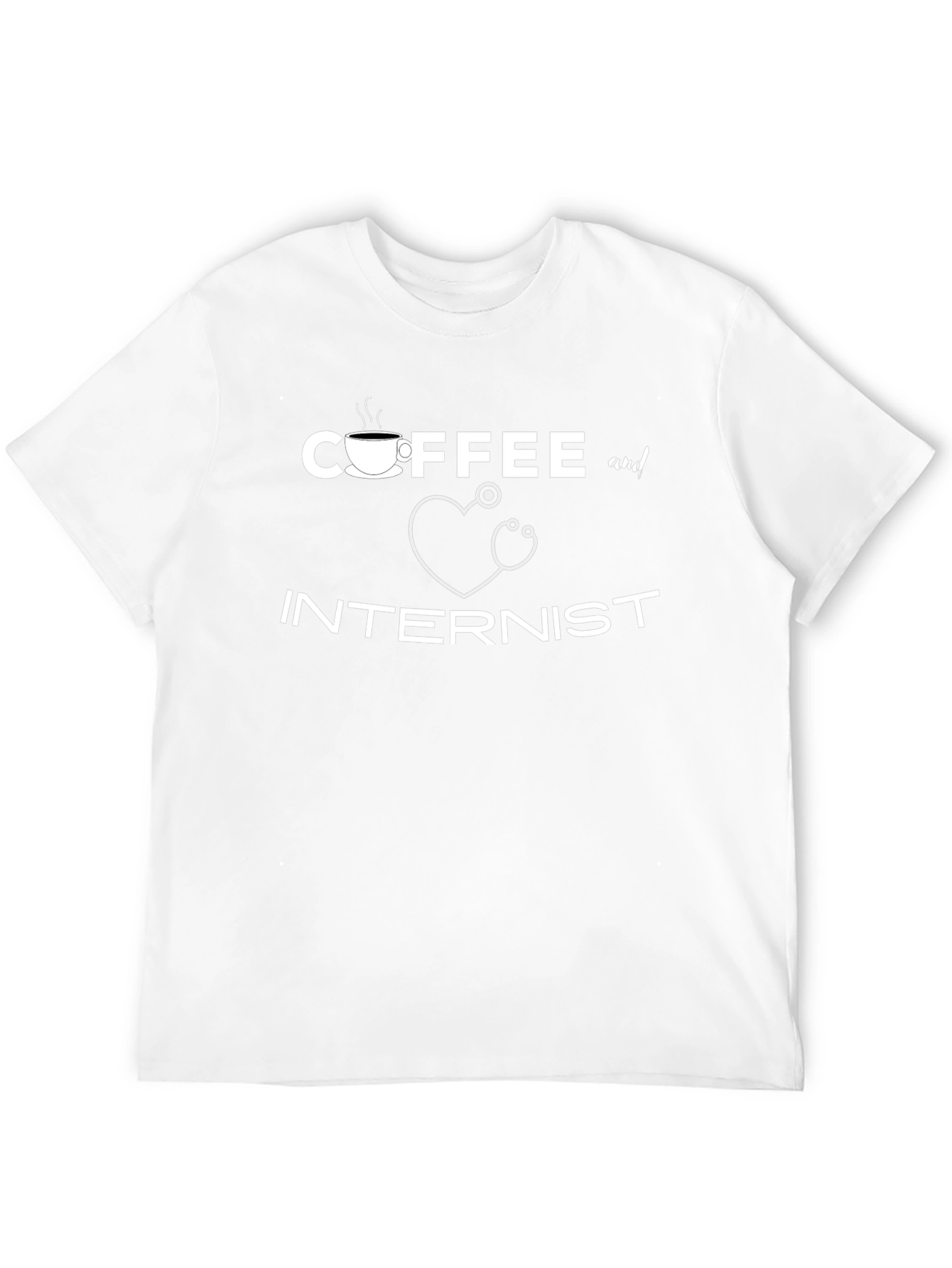 Coffee and Internist Graphic T-Shirt - Medical Professional