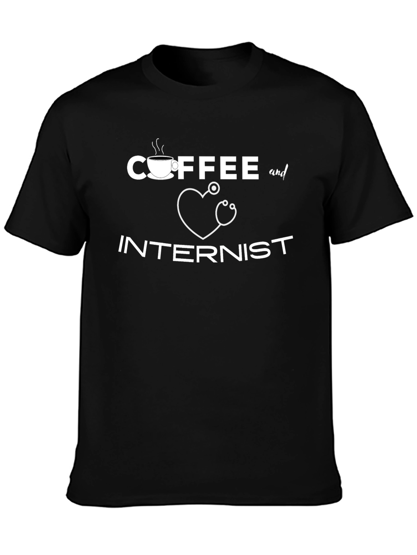 Coffee and Internist Graphic T-Shirt - Medical Professional