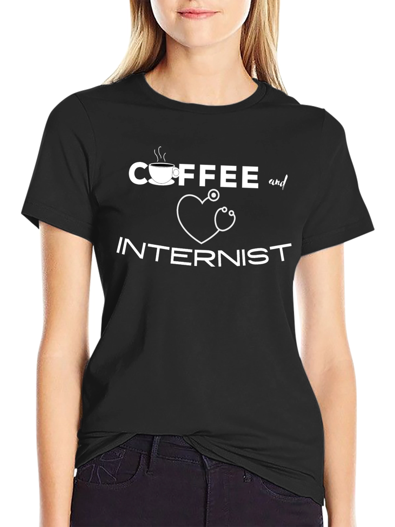 Coffee and Internist Graphic T-Shirt - Medical Professional