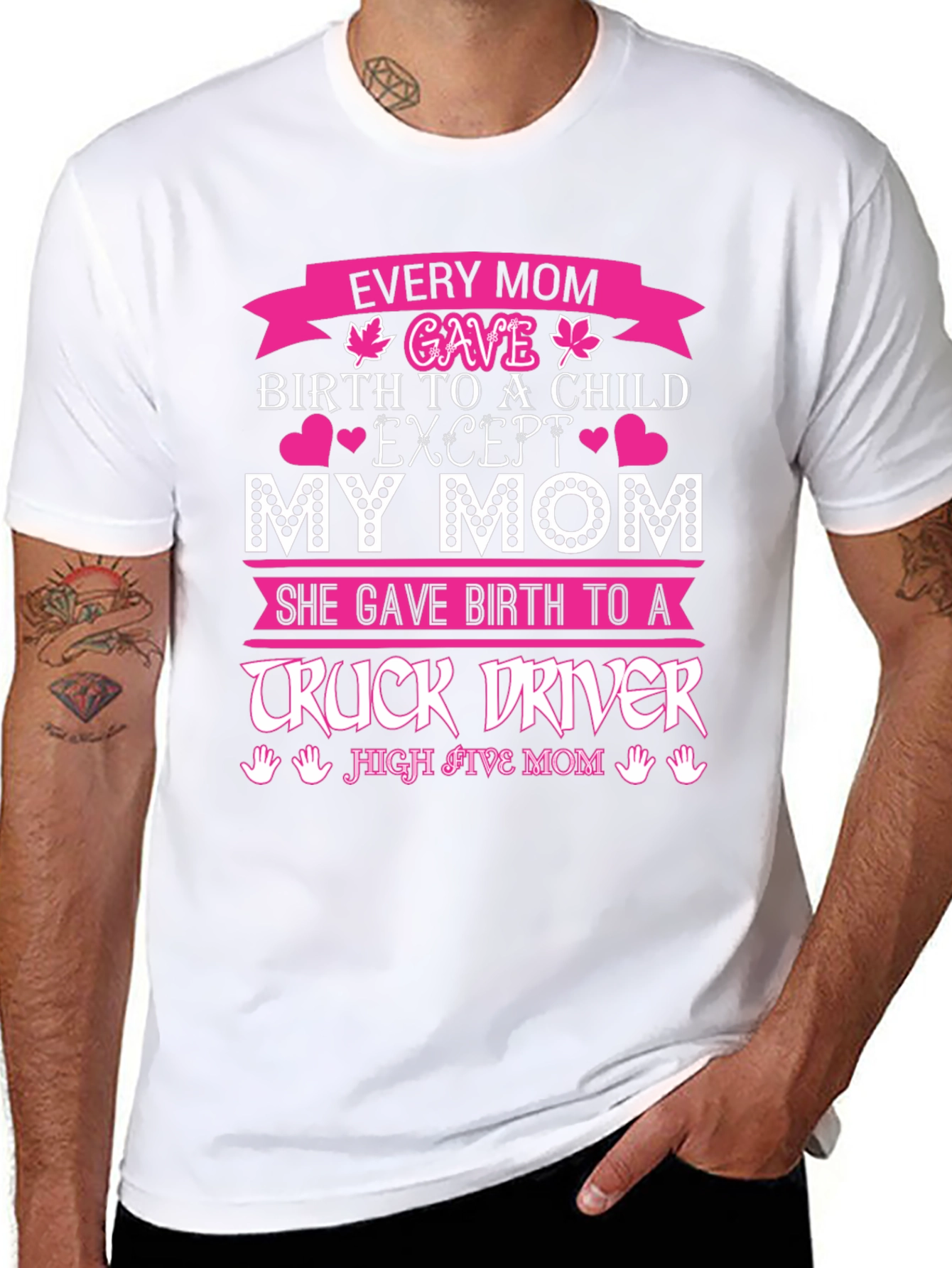 Truck Driver Mom Graphic T-Shirt