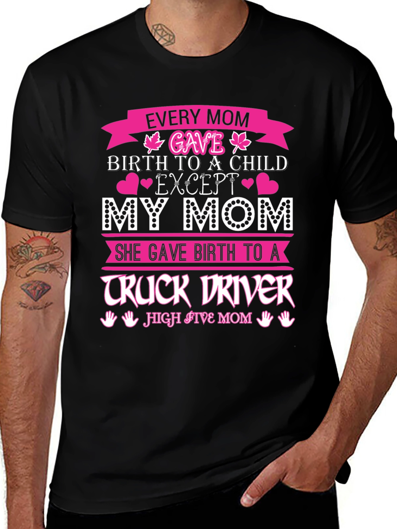 Truck Driver Mom Graphic T-Shirt