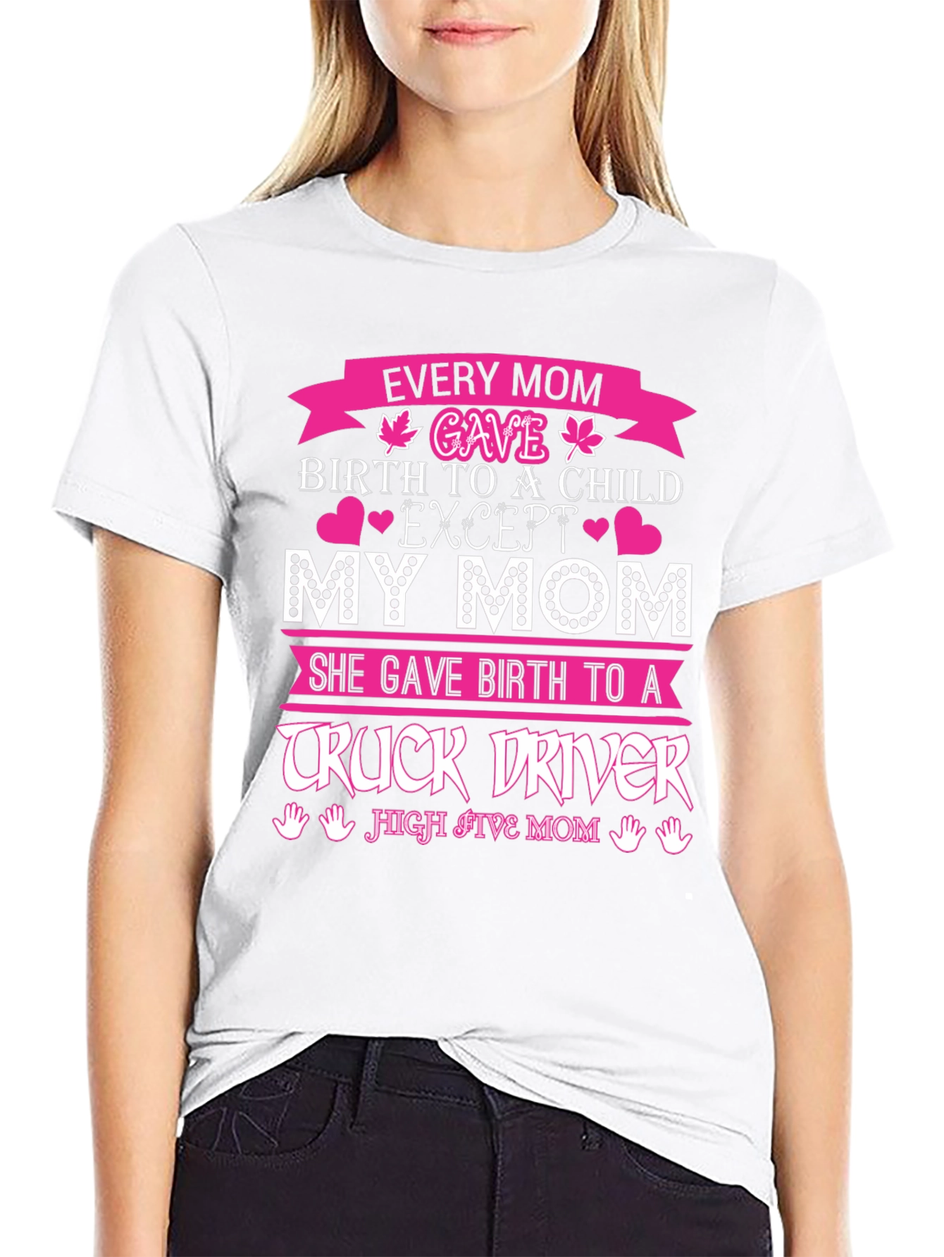 Truck Driver Mom Graphic T-Shirt