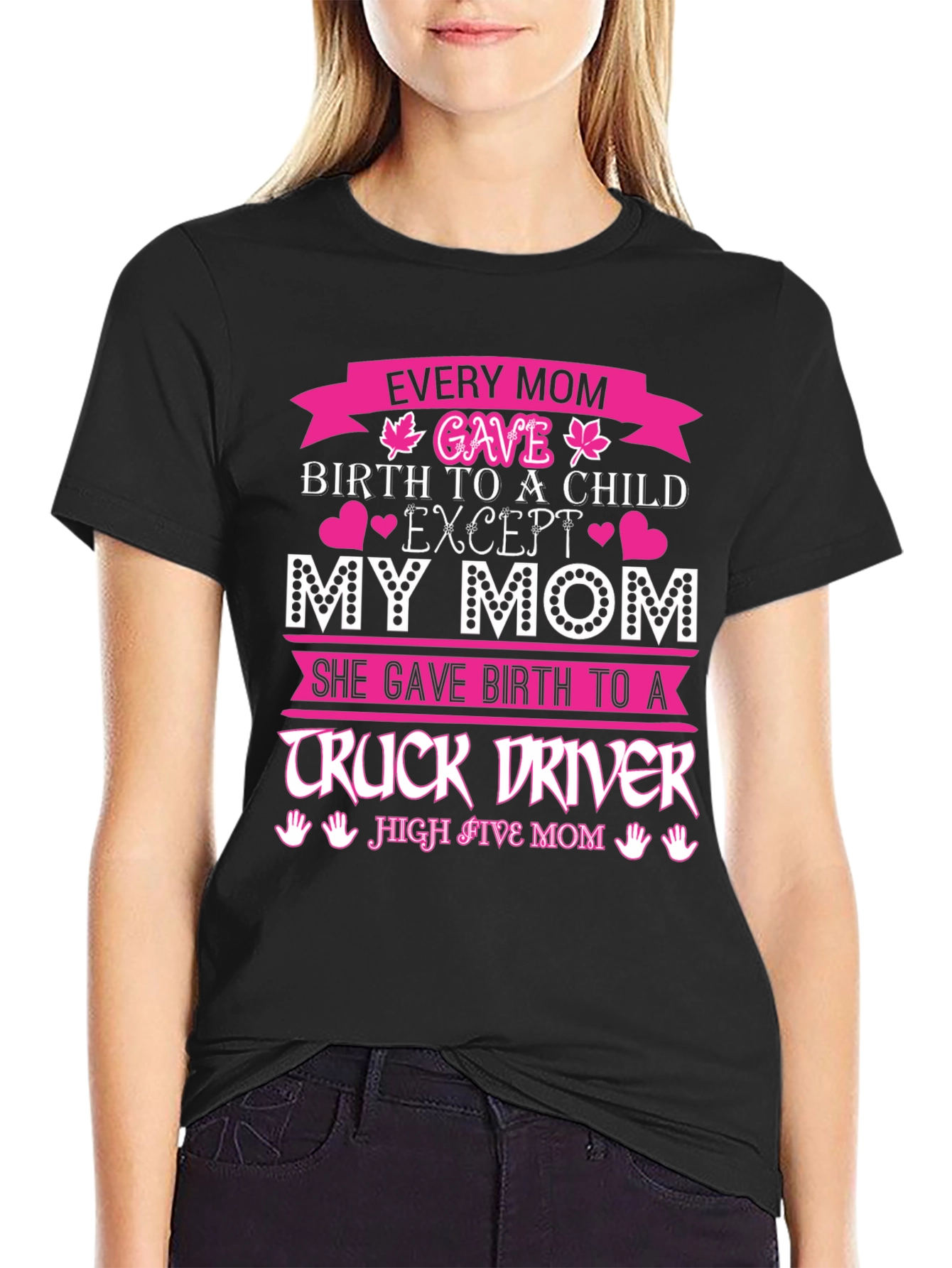 Truck Driver Mom Graphic T-Shirt