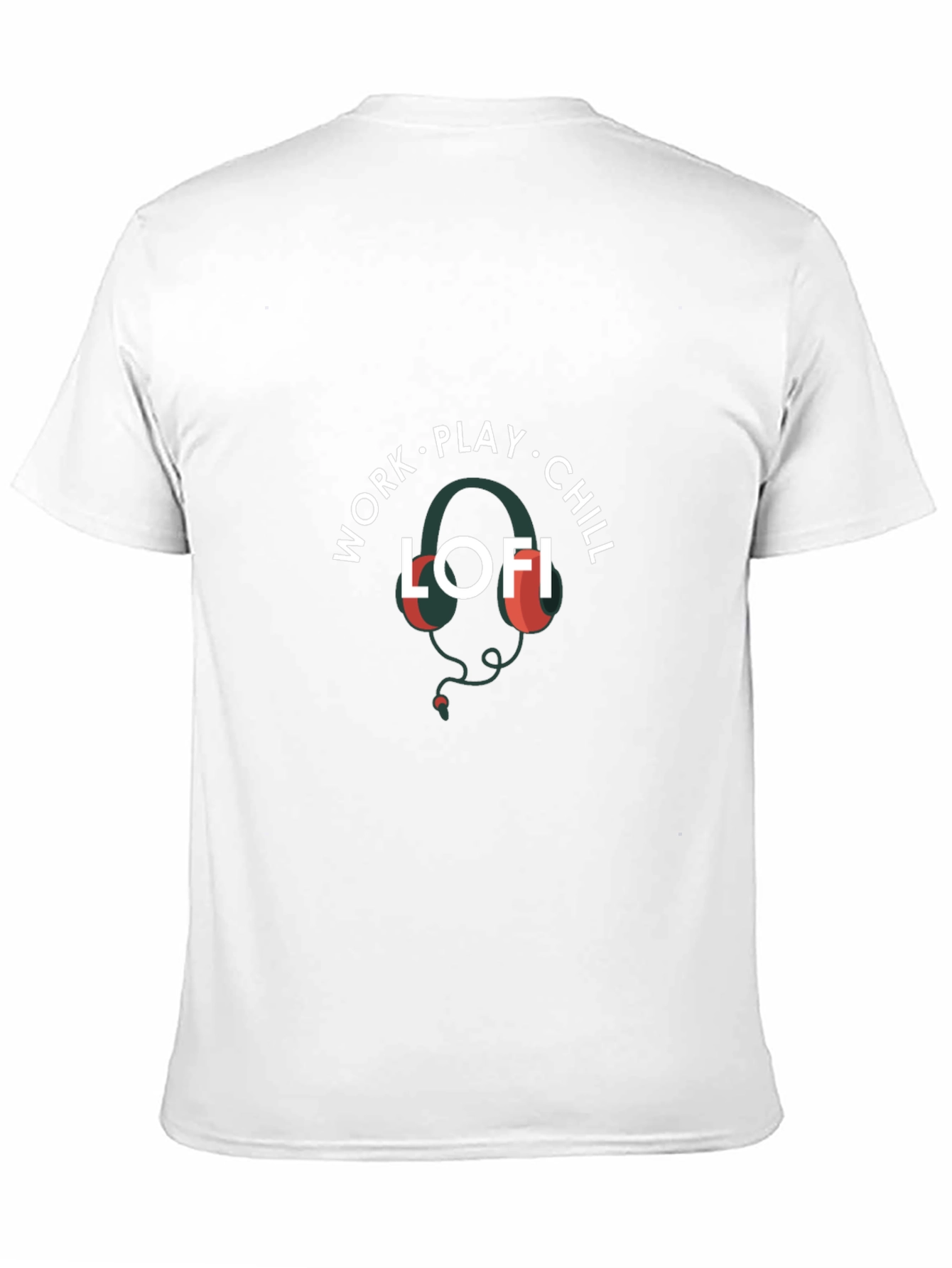 Work Play Chill LOFI Black Graphic Tee
