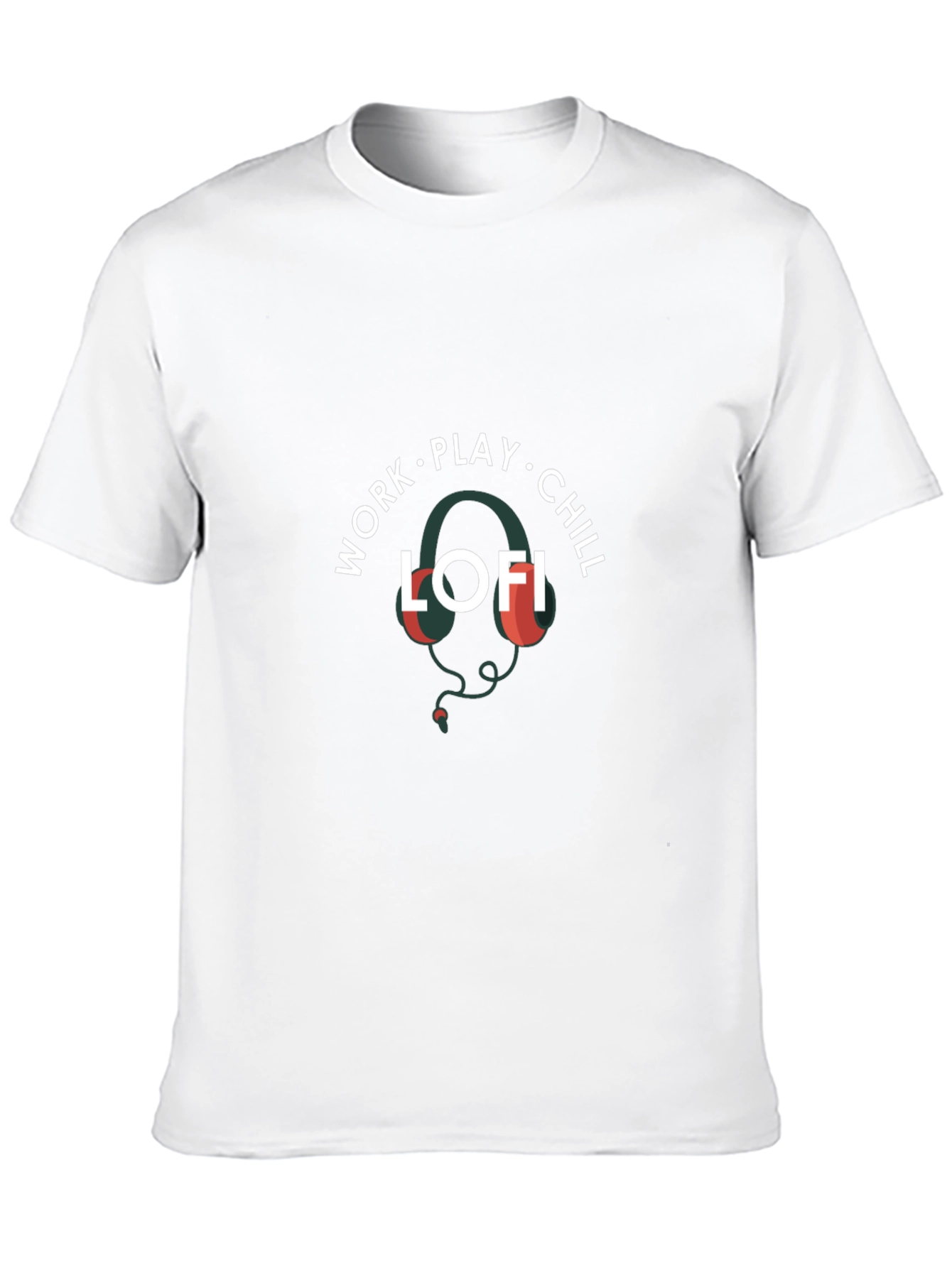 Work Play Chill LOFI Black Graphic Tee