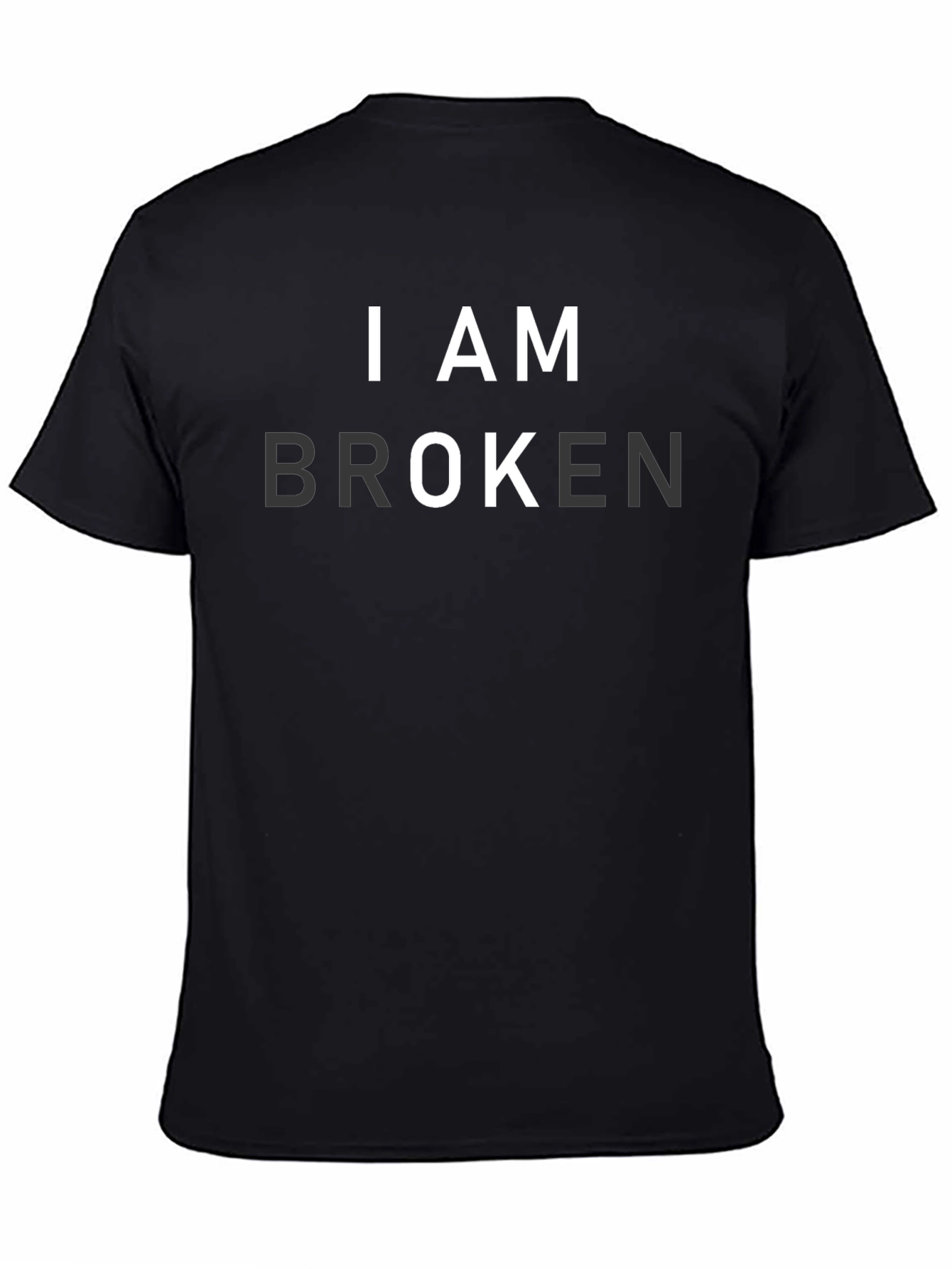 I AM BROKEN Graphic T-Shirt - Mens Black Tee