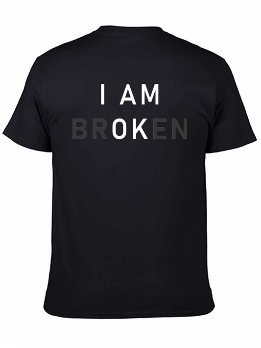 I AM BROKEN Graphic T-Shirt - Mens Black Tee