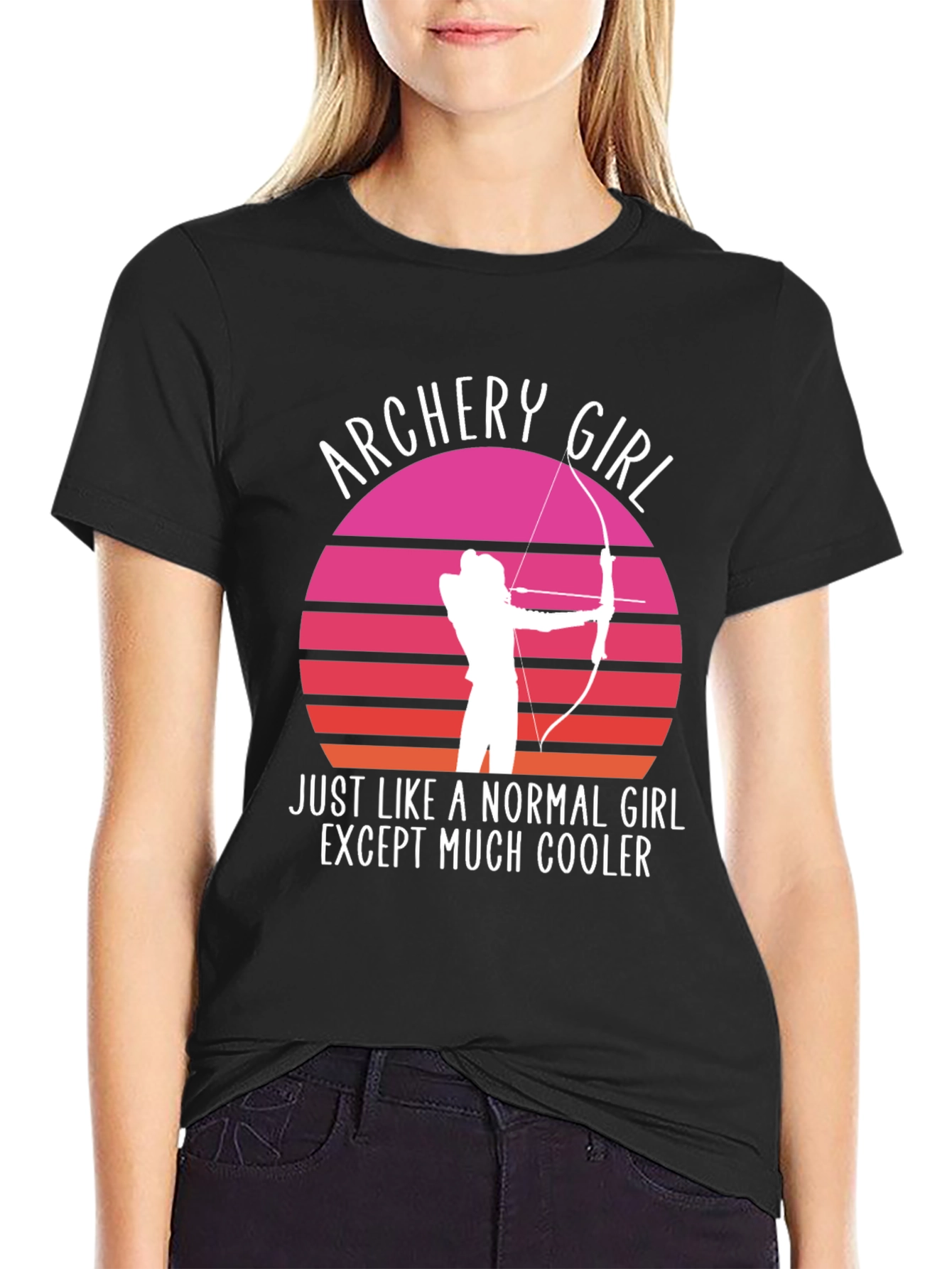 Archery Girl Graphic Tee - Cool Archer T-Shirt