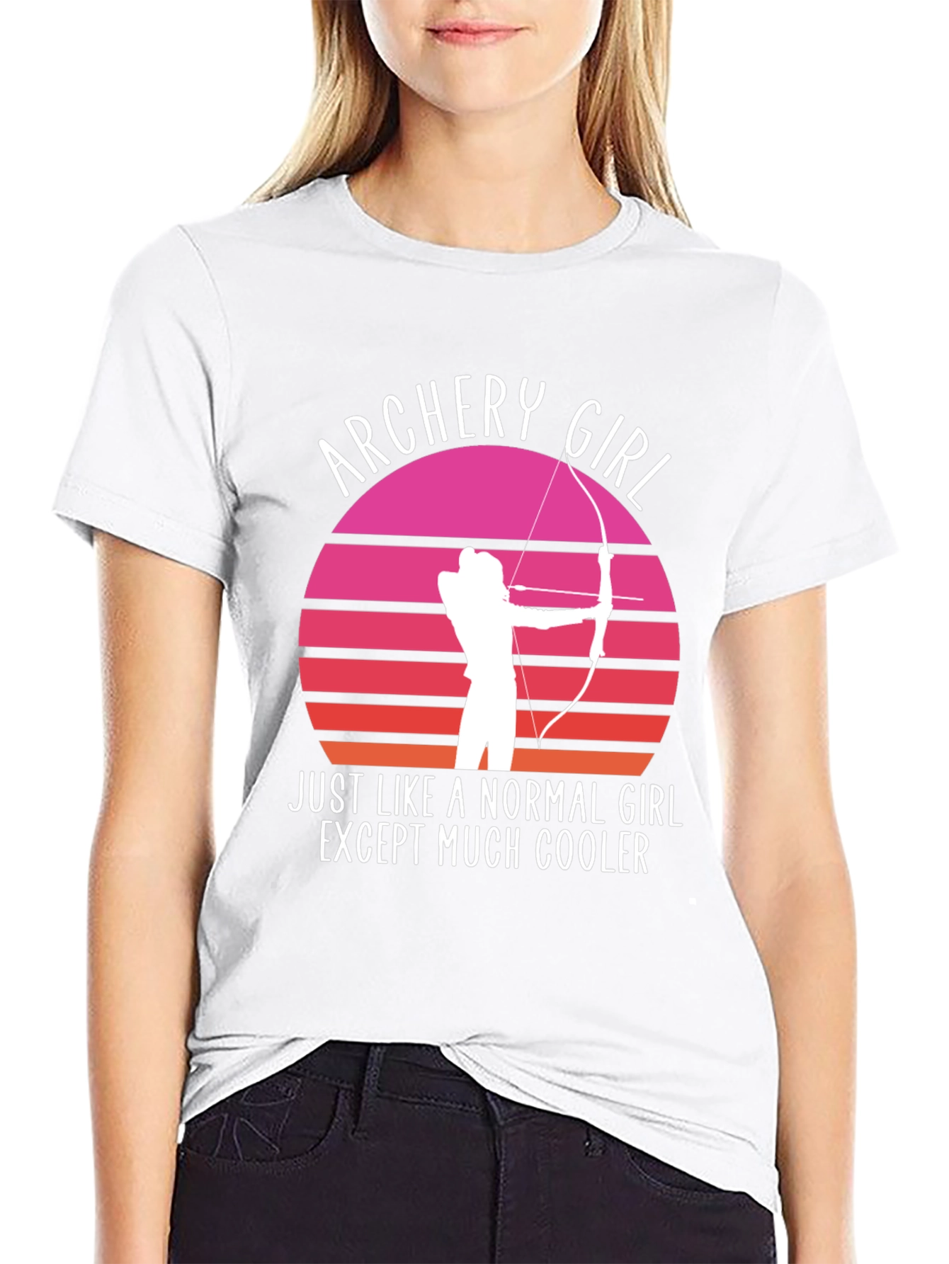 Archery Girl Graphic Tee - Cool Archer T-Shirt