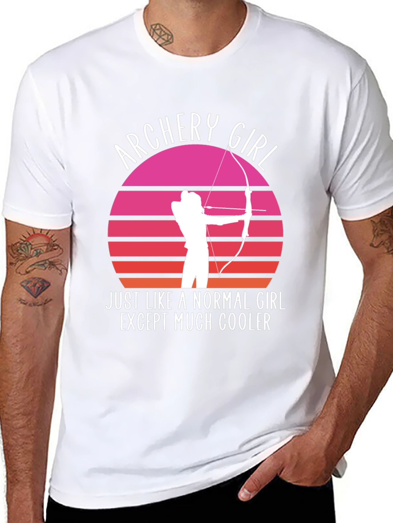 Archery Girl Graphic Tee - Cool Archer T-Shirt