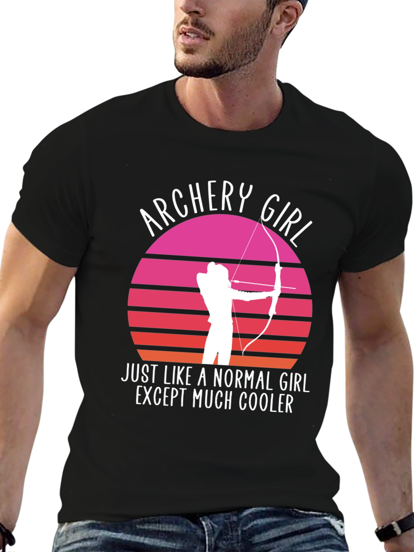 Archery Girl Graphic Tee - Cool Archer T-Shirt