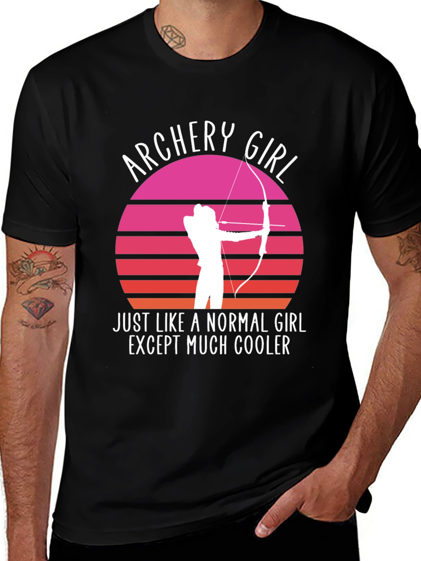 Archery Girl Graphic Tee - Cool Archer T-Shirt