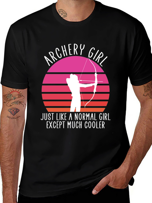 Archery Girl Graphic Tee - Cool Archer T-Shirt