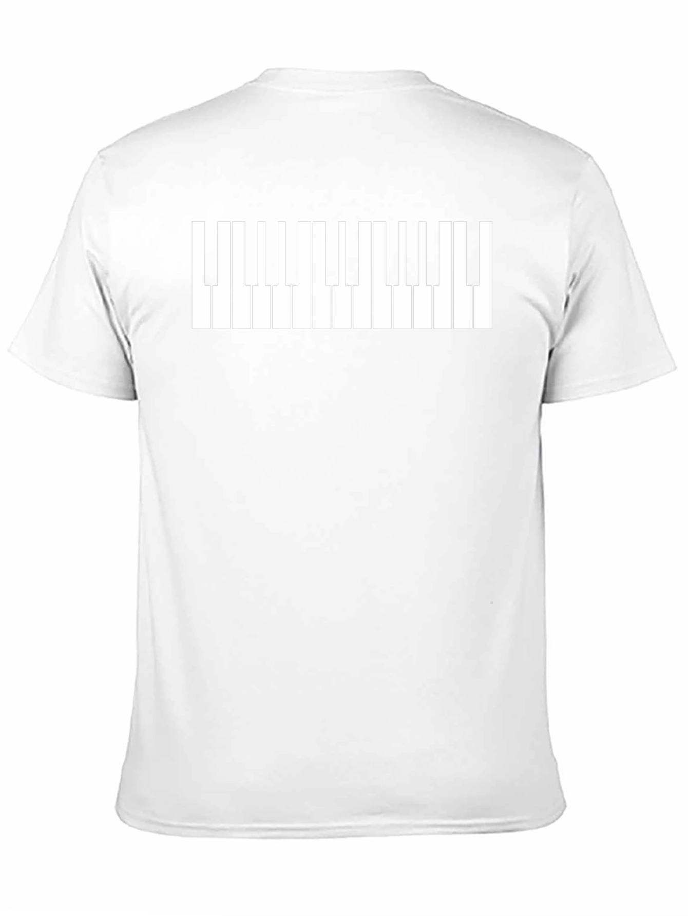 Piano Keys Graphic Tee - Musicians Novelty T-Shirt