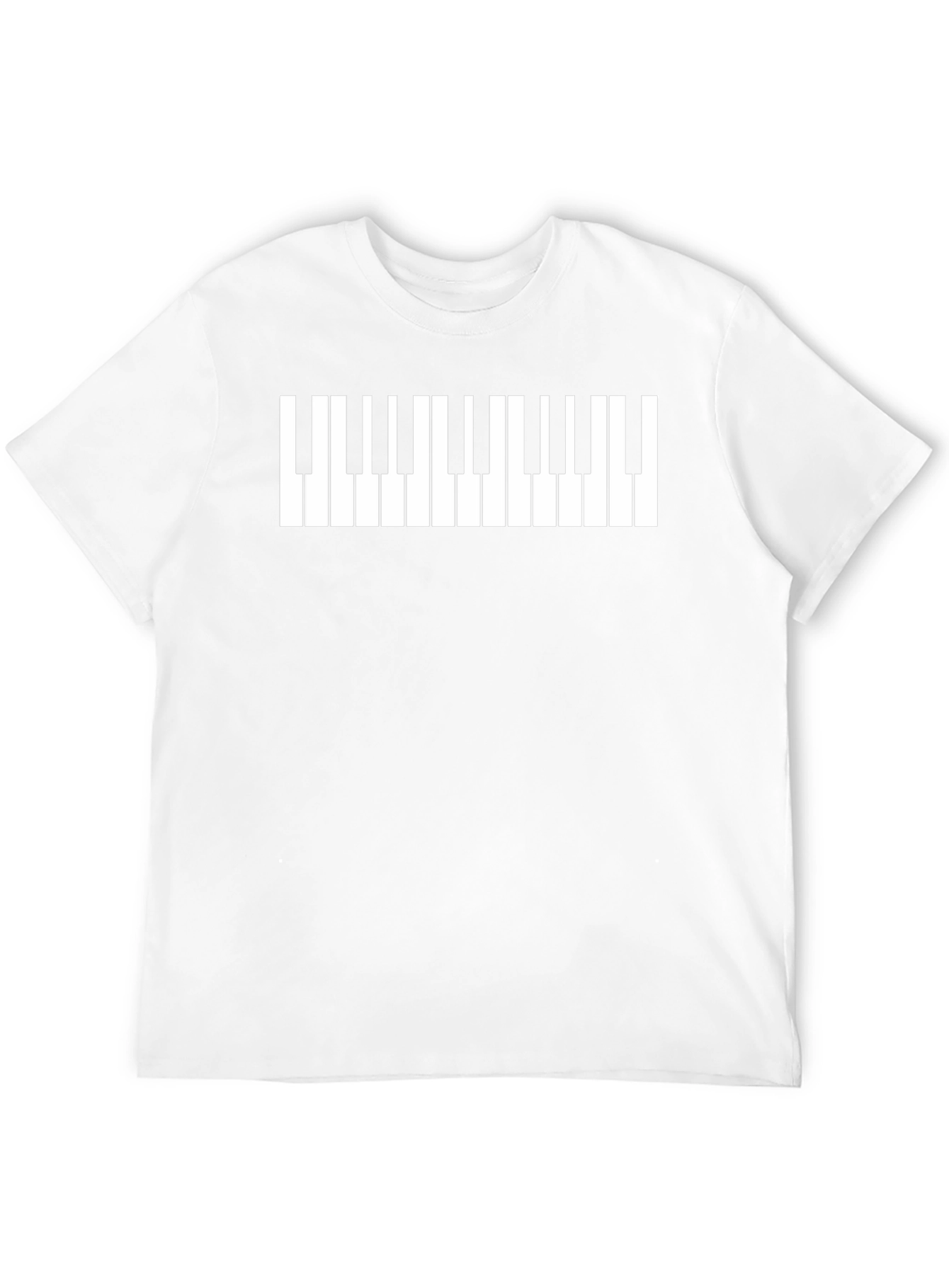 Piano Keys Graphic Tee - Musicians Novelty T-Shirt