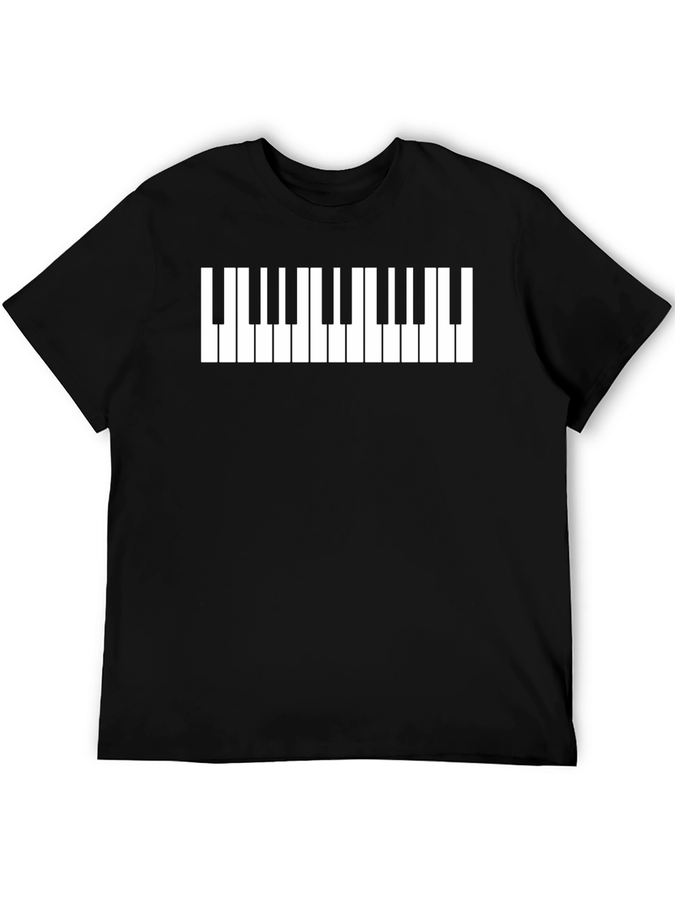 Piano Keys Graphic Tee - Musicians Novelty T-Shirt