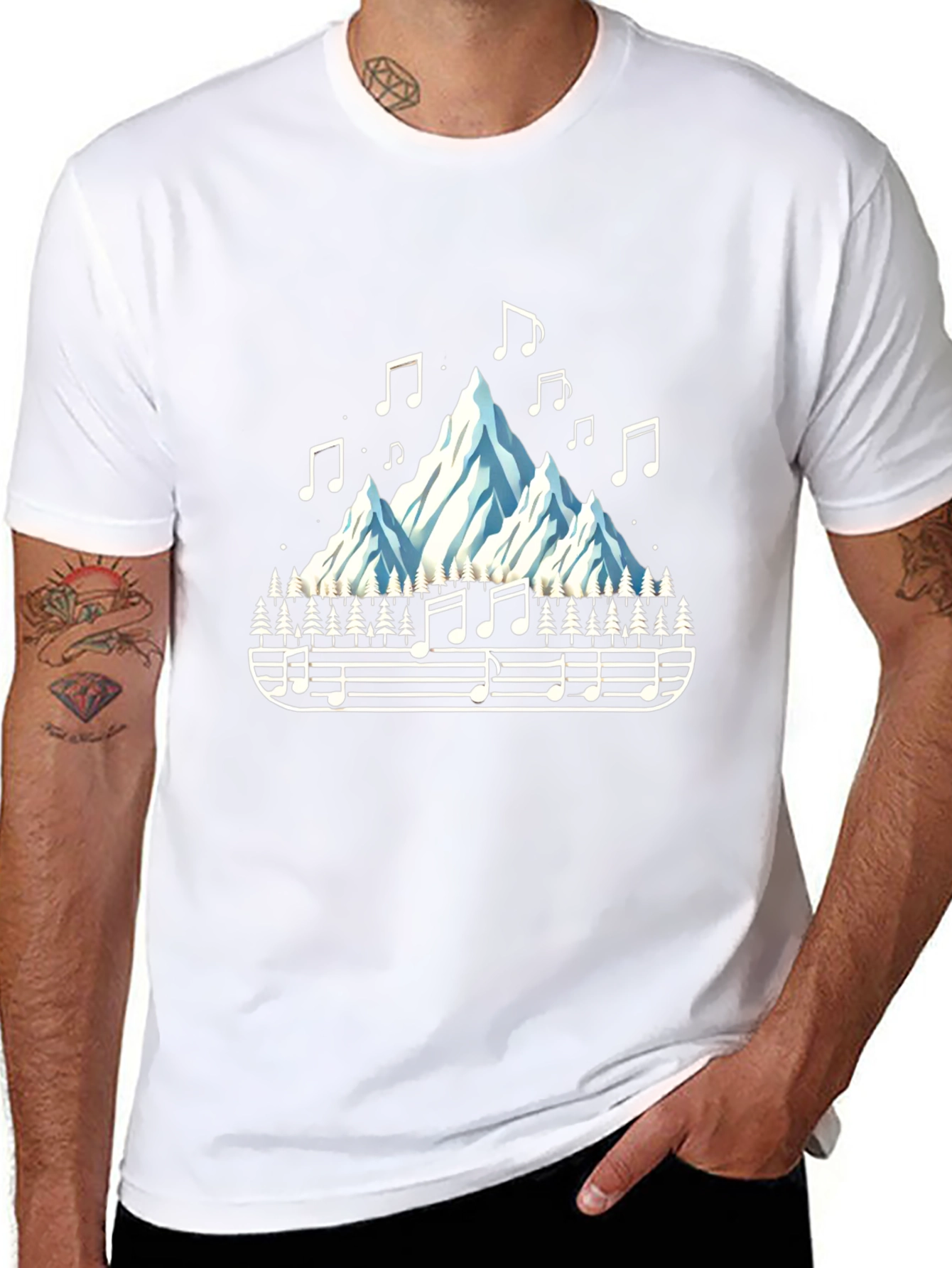 Mountain Music Mens Graphic Tee