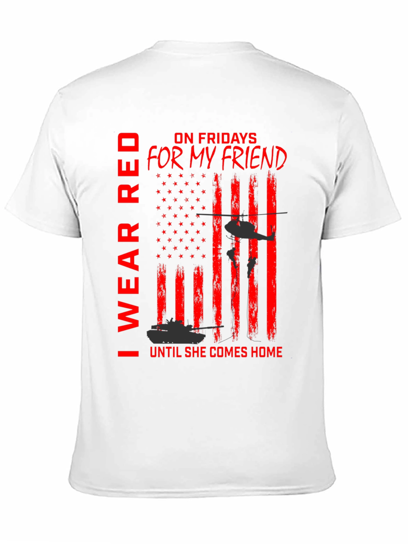 I Wear Red For My Friend T-Shirt