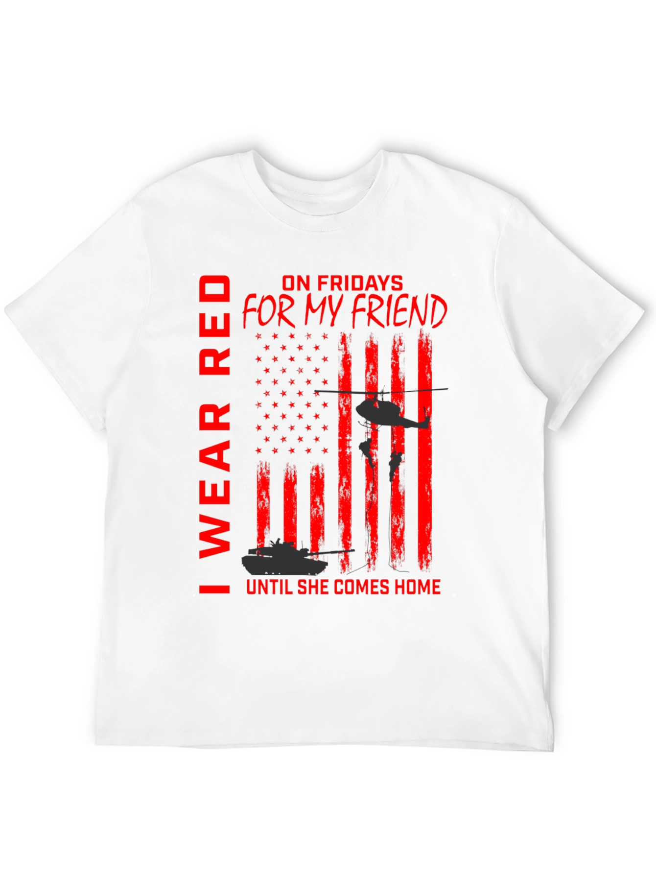 I Wear Red For My Friend T-Shirt