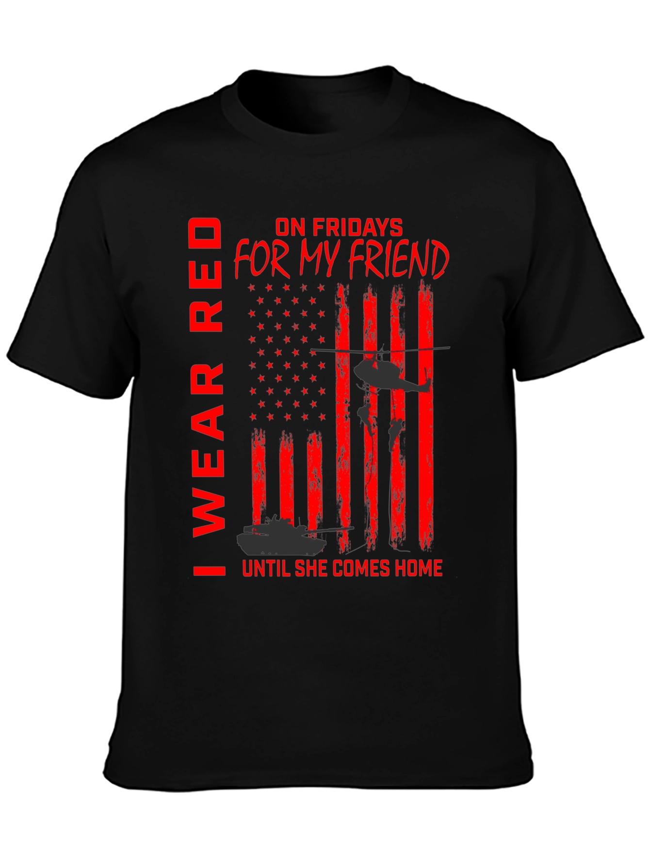 I Wear Red For My Friend T-Shirt