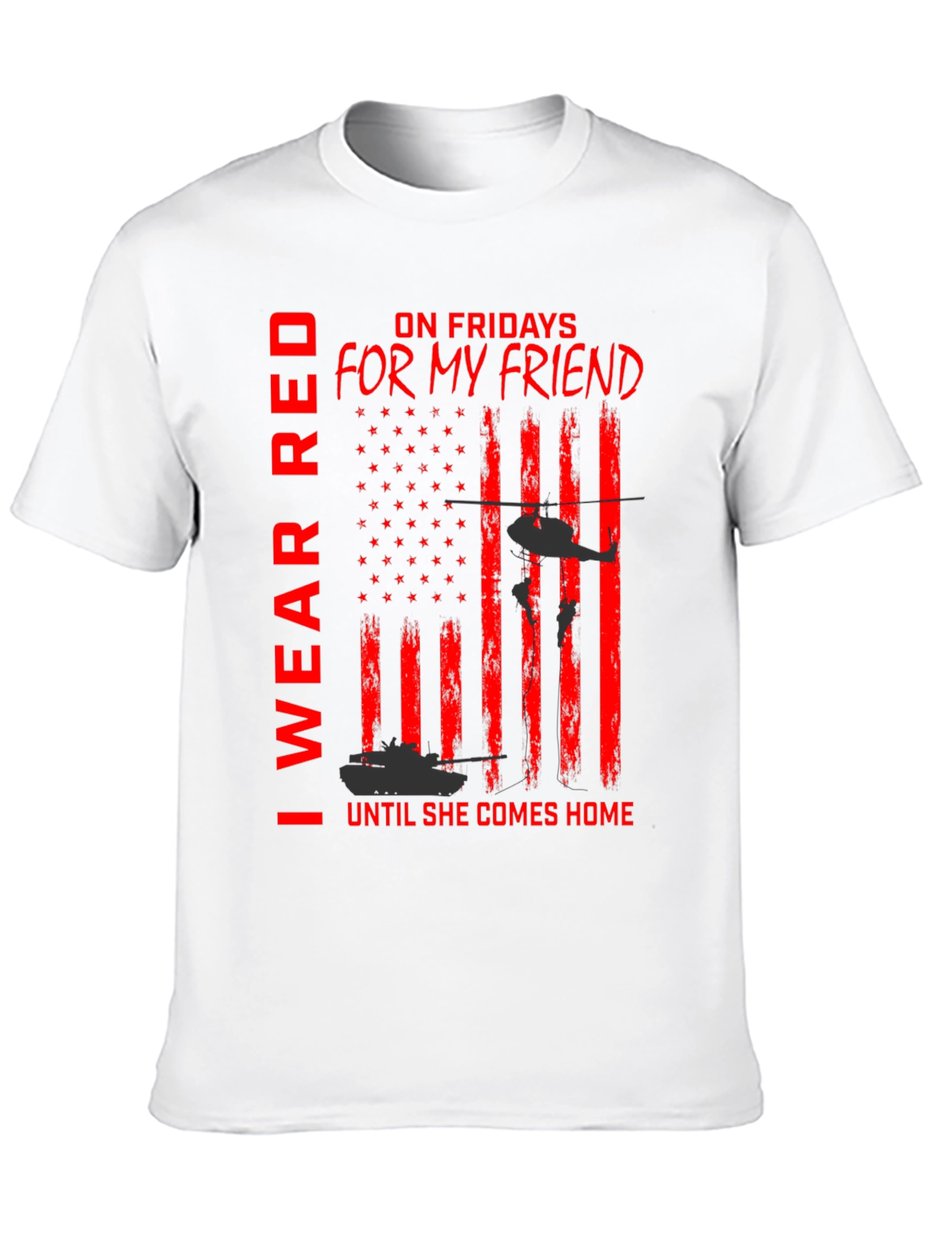 I Wear Red For My Friend T-Shirt