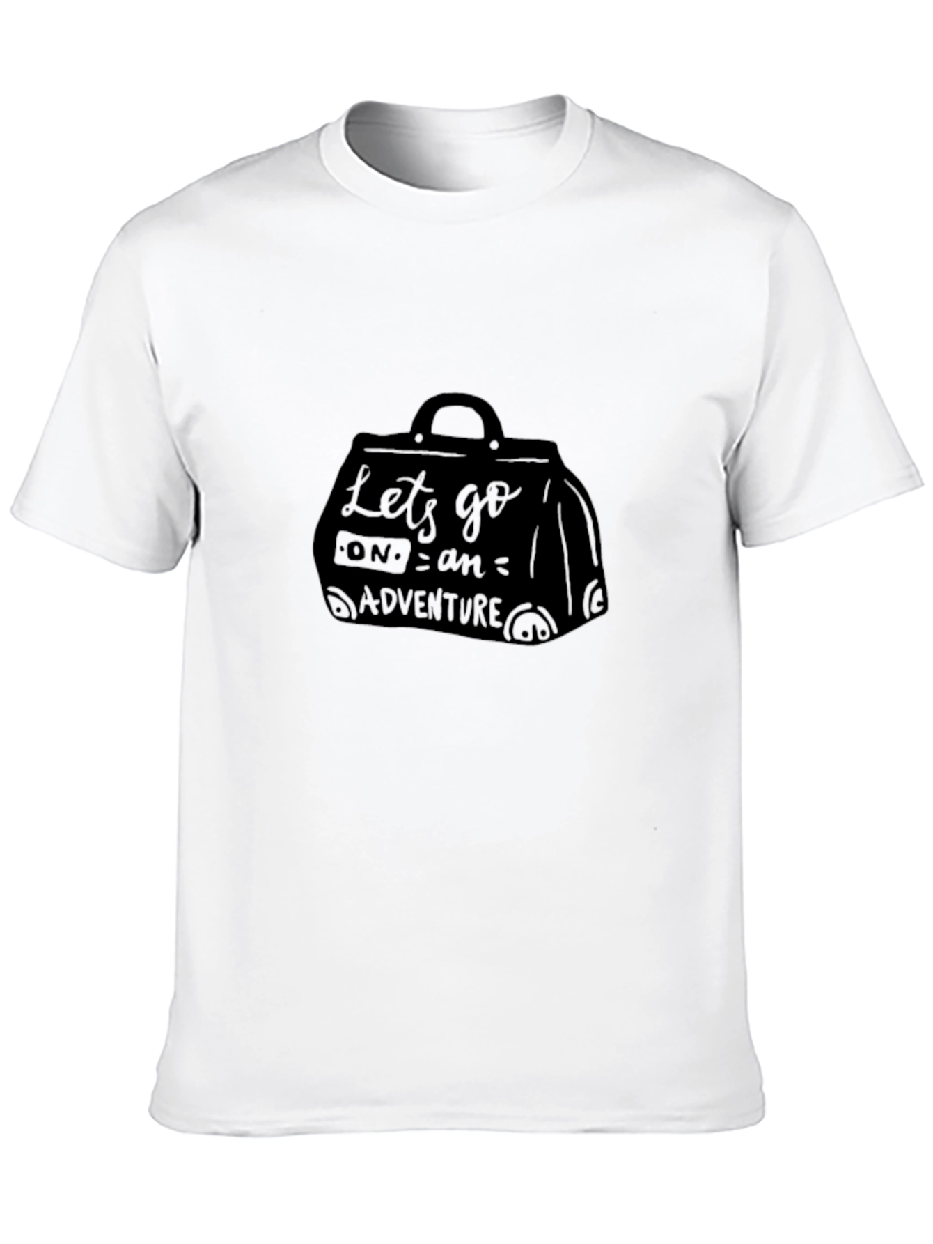 Adventure Bound Tee: Black Graphic Travel T-Shirt