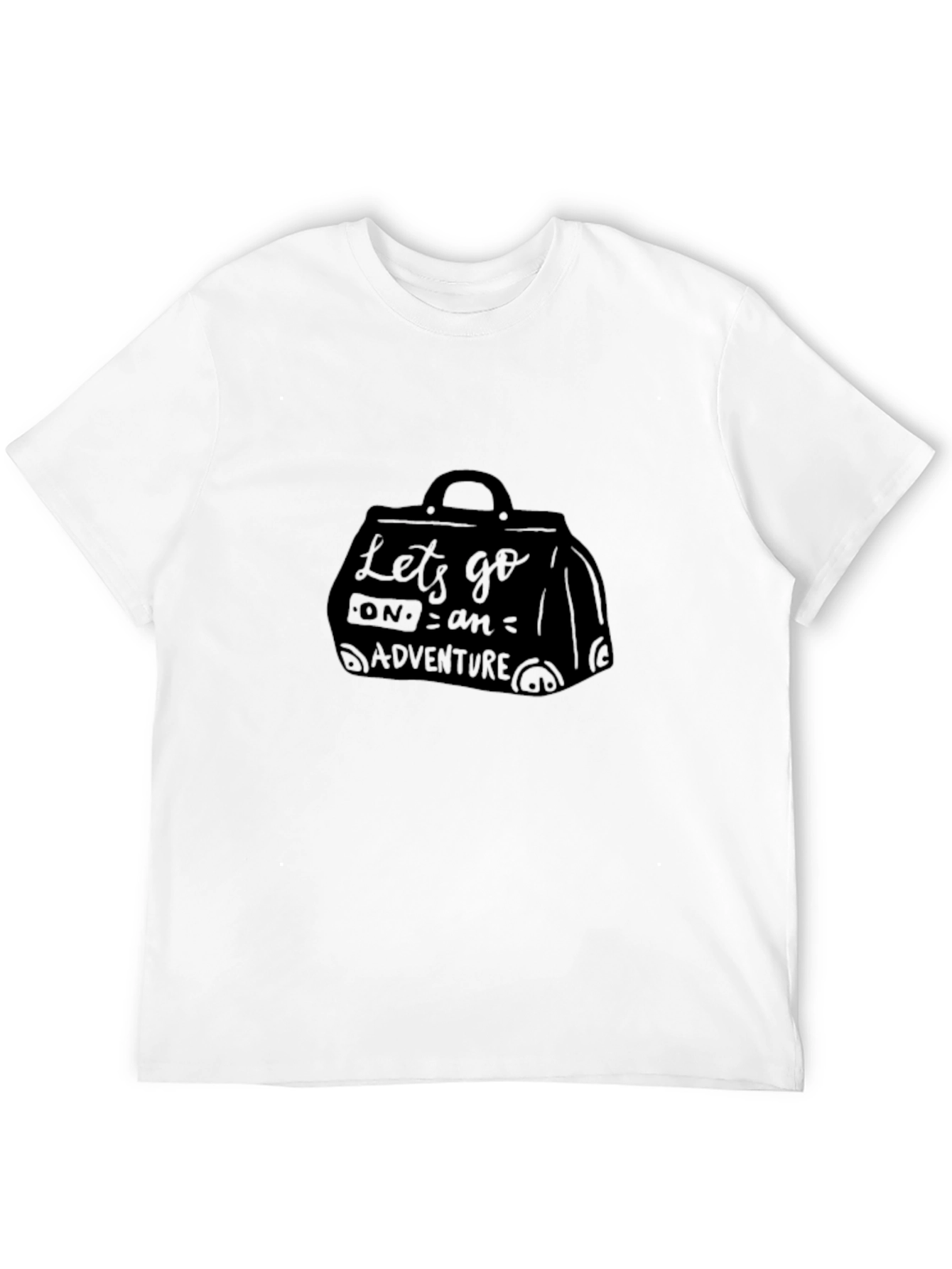 Adventure Bound Tee: Black Graphic Travel T-Shirt