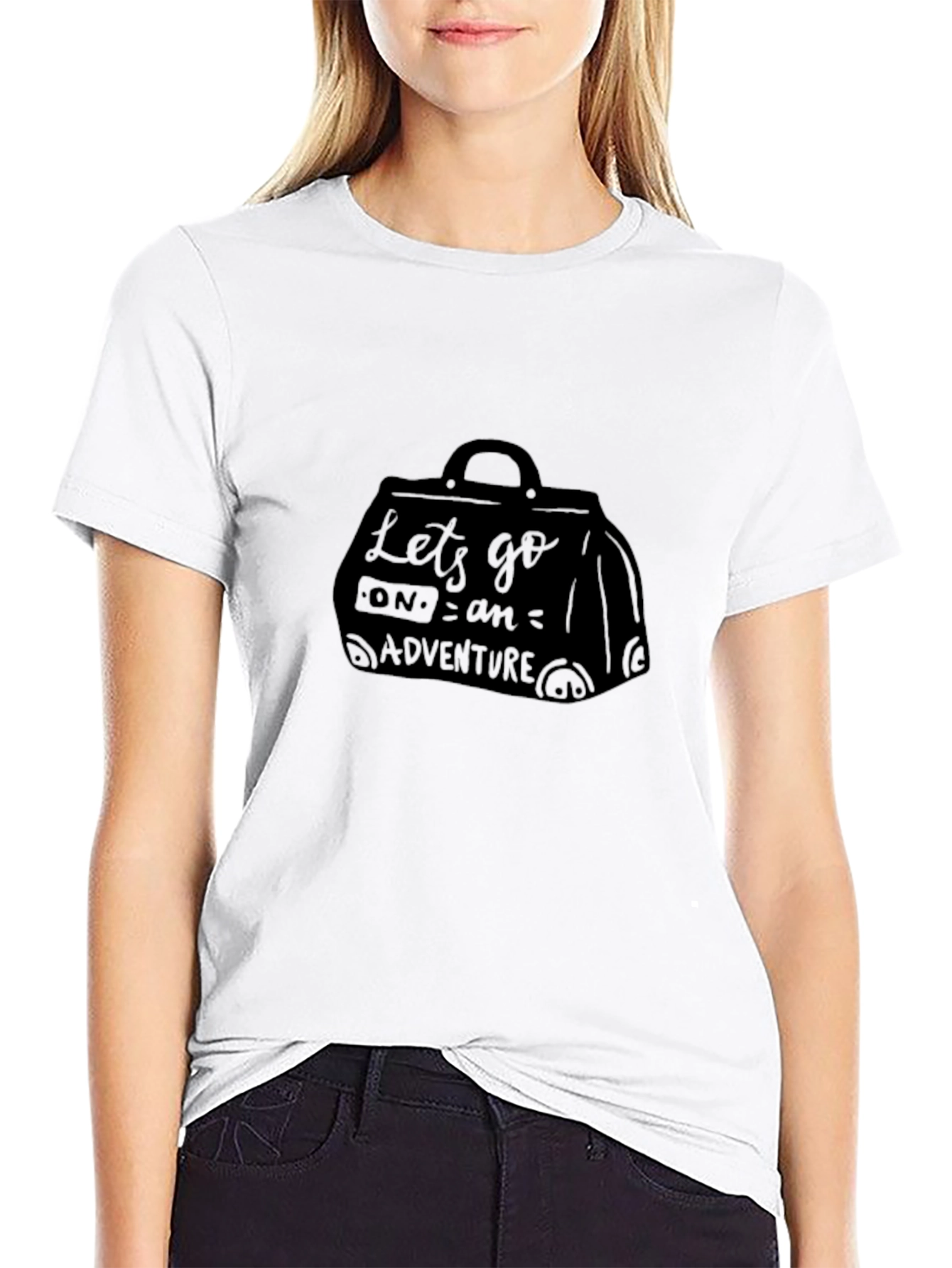 Adventure Bound Tee: Black Graphic Travel T-Shirt