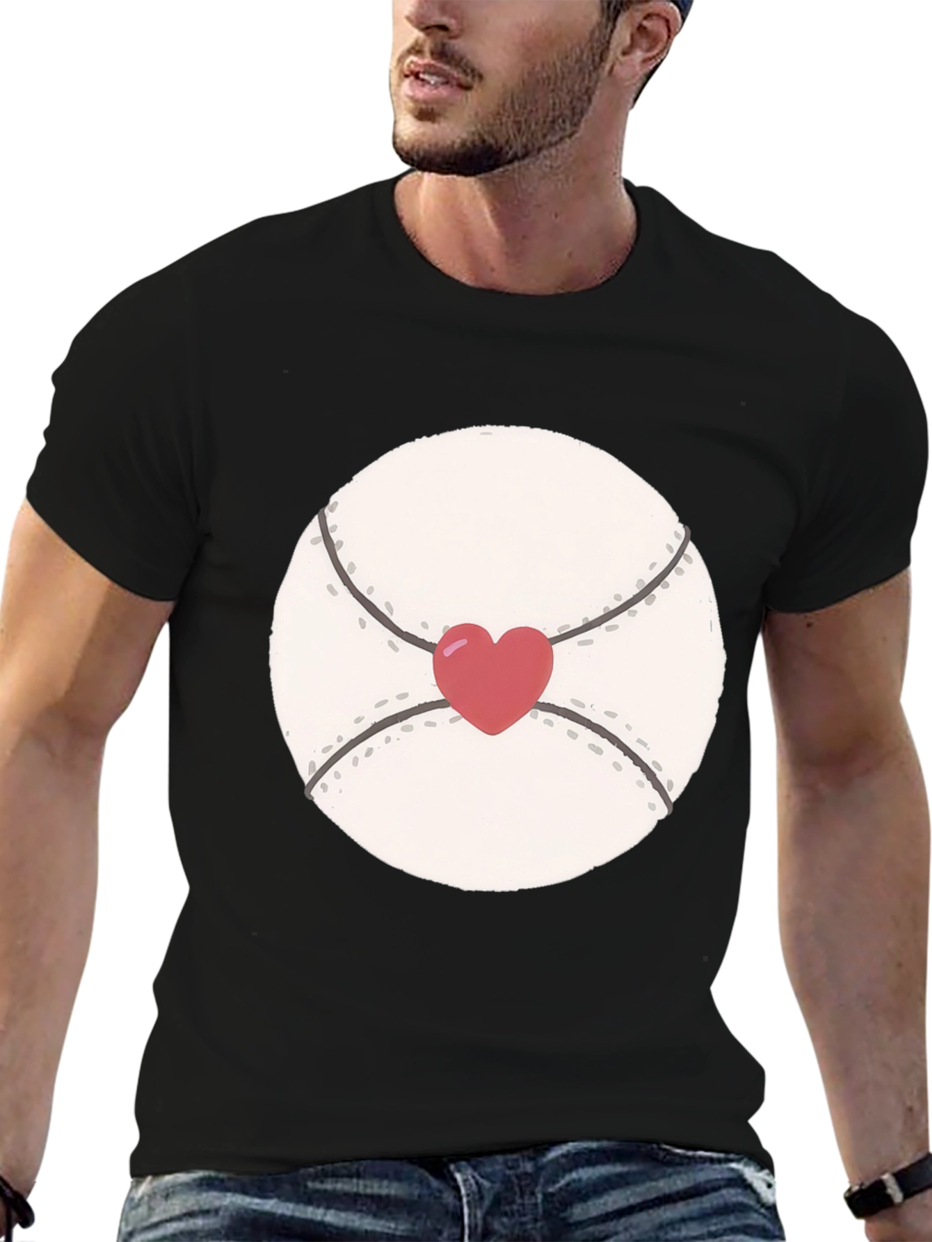 Heart Baseball T-Shirt