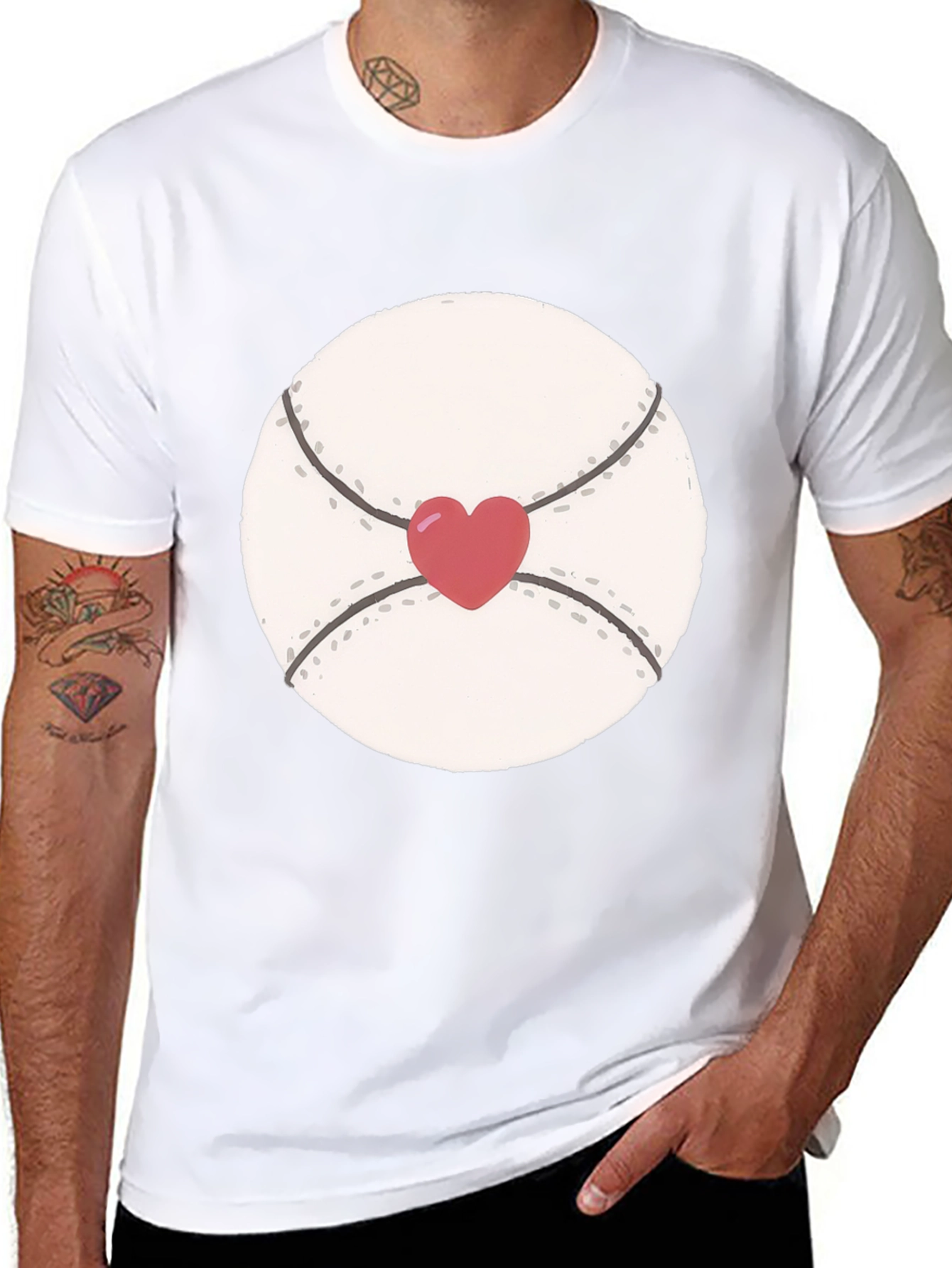 Heart Baseball T-Shirt