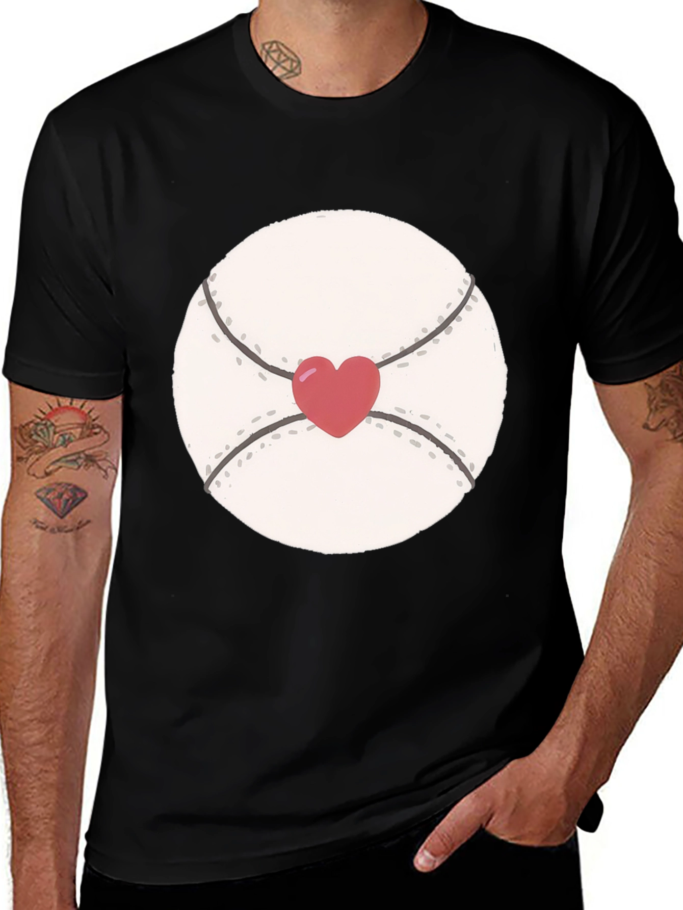 Heart Baseball T-Shirt