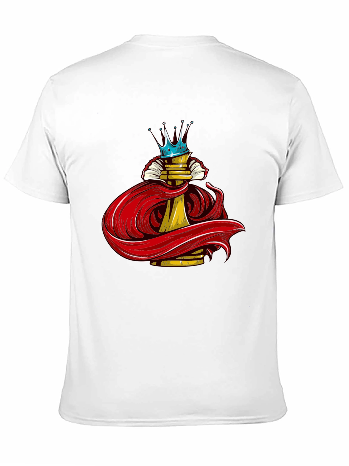 Crowned Chess Piece Black Graphic Tee