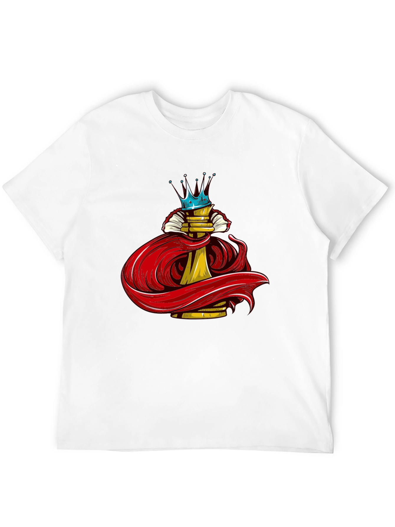 Crowned Chess Piece Black Graphic Tee