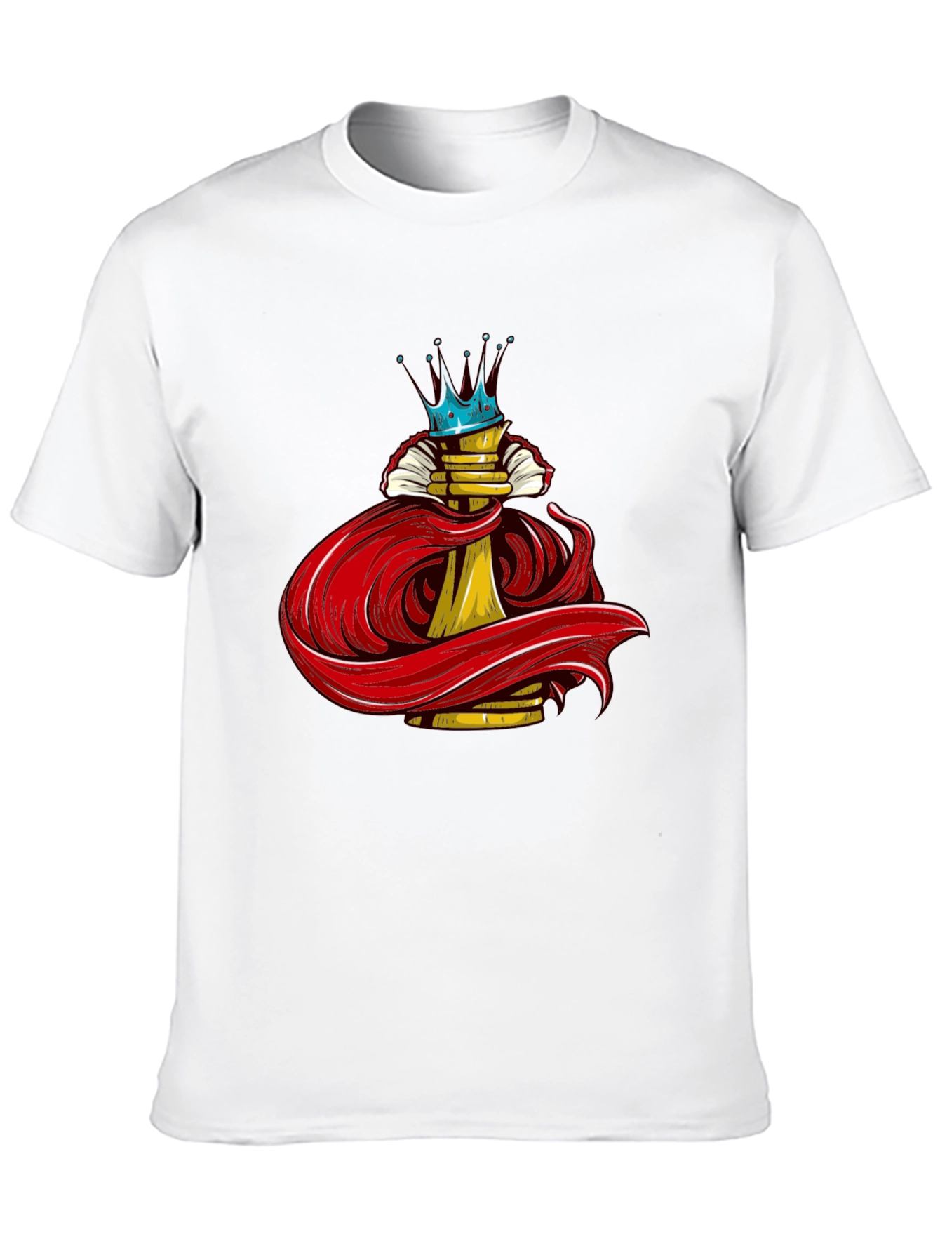 Crowned Chess Piece Black Graphic Tee