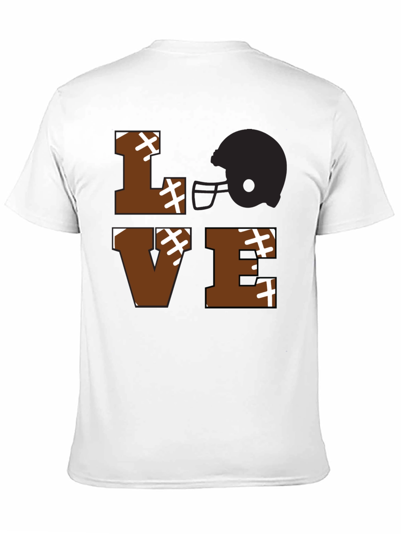 Football LOVE Graphic T-Shirt